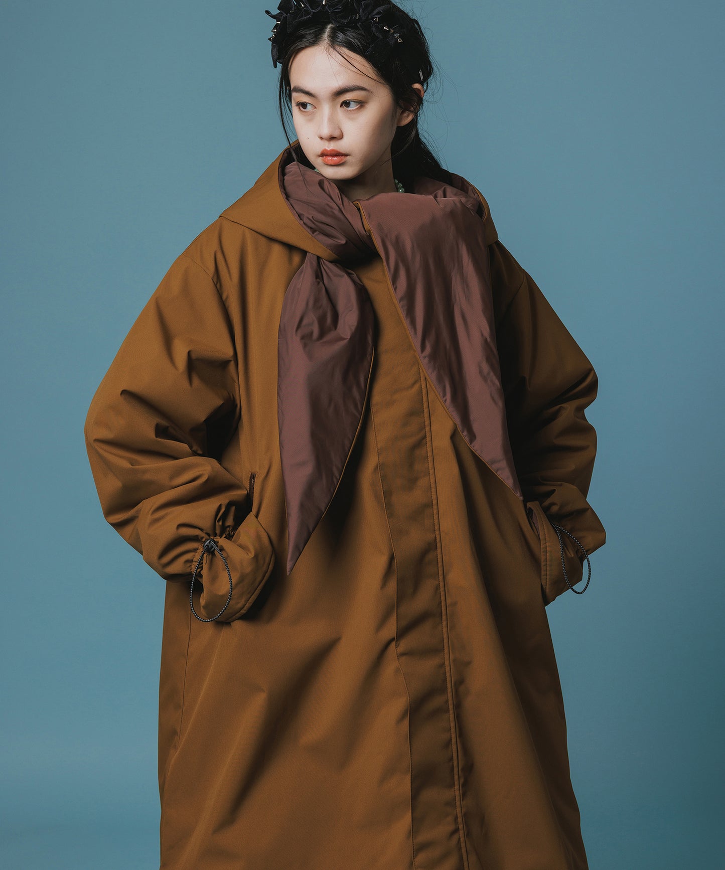 REVERSIBLE PADDED RIBBON COAT