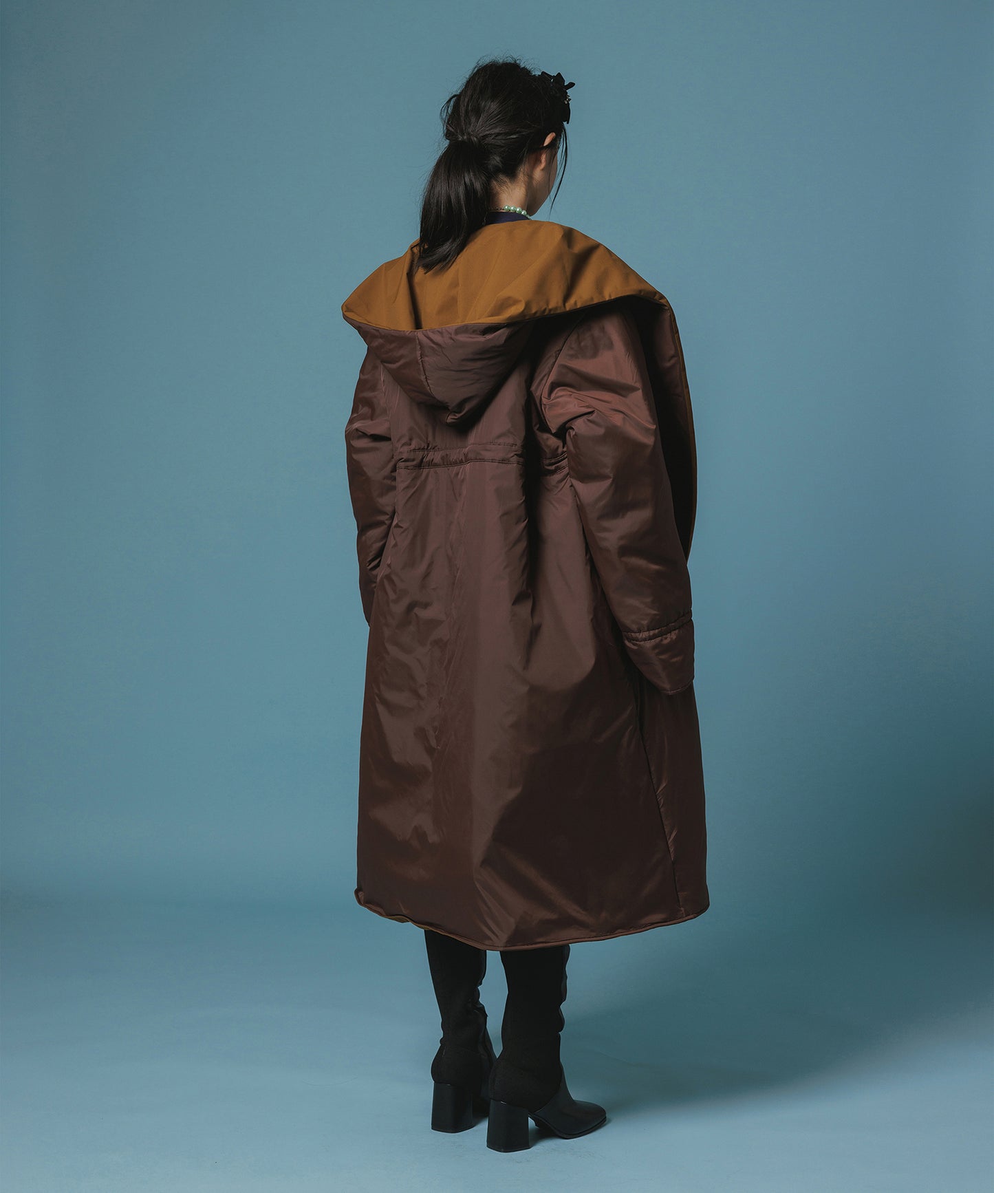 REVERSIBLE PADDED RIBBON COAT