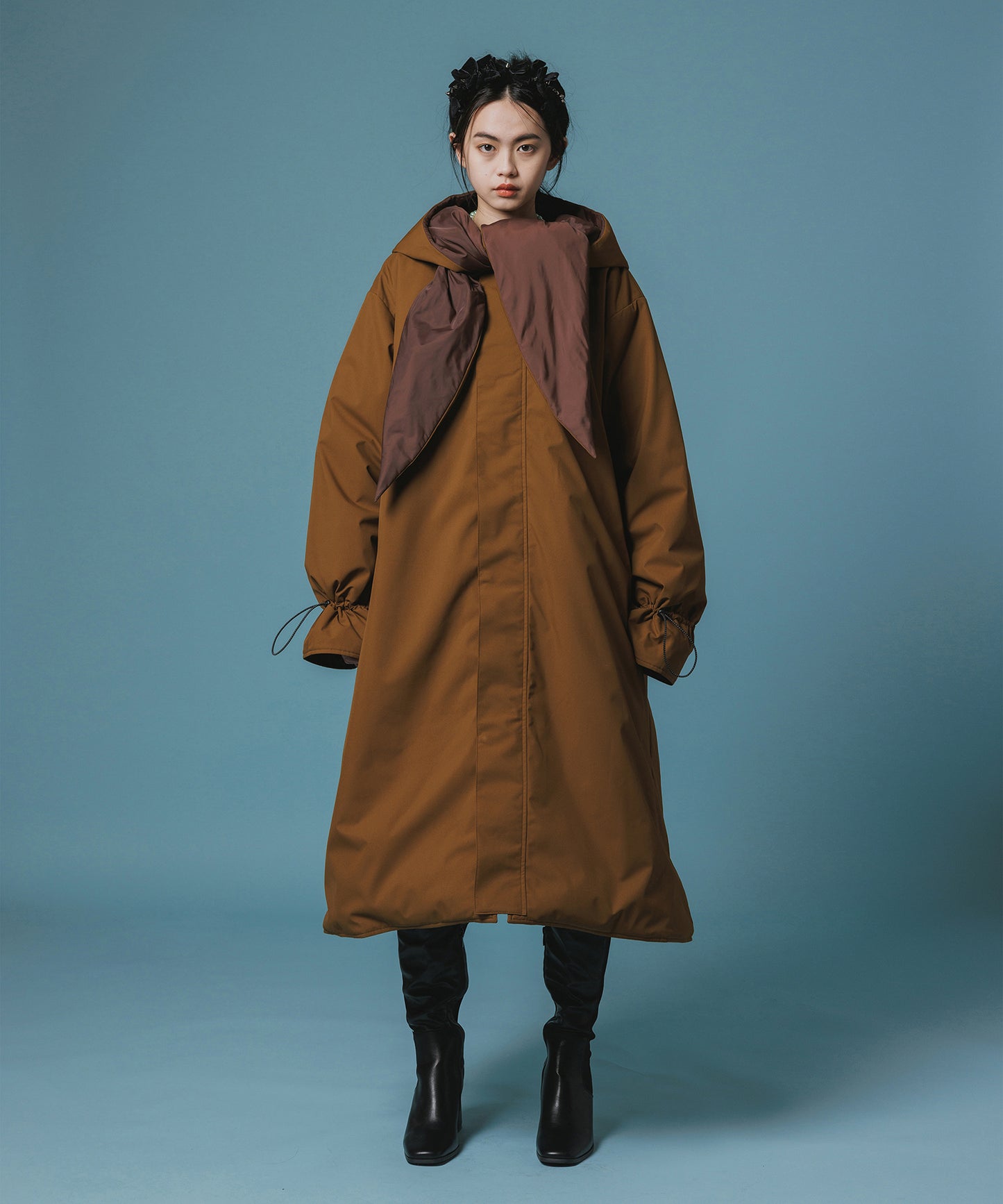 REVERSIBLE PADDED RIBBON COAT