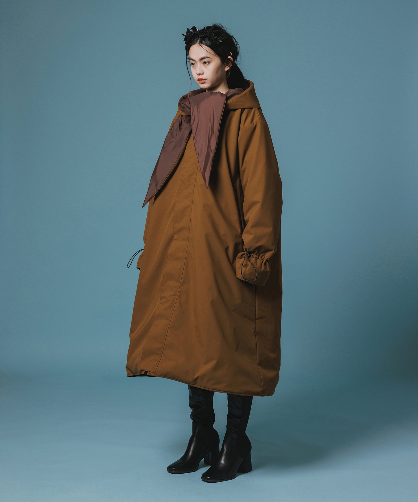 REVERSIBLE PADDED RIBBON COAT