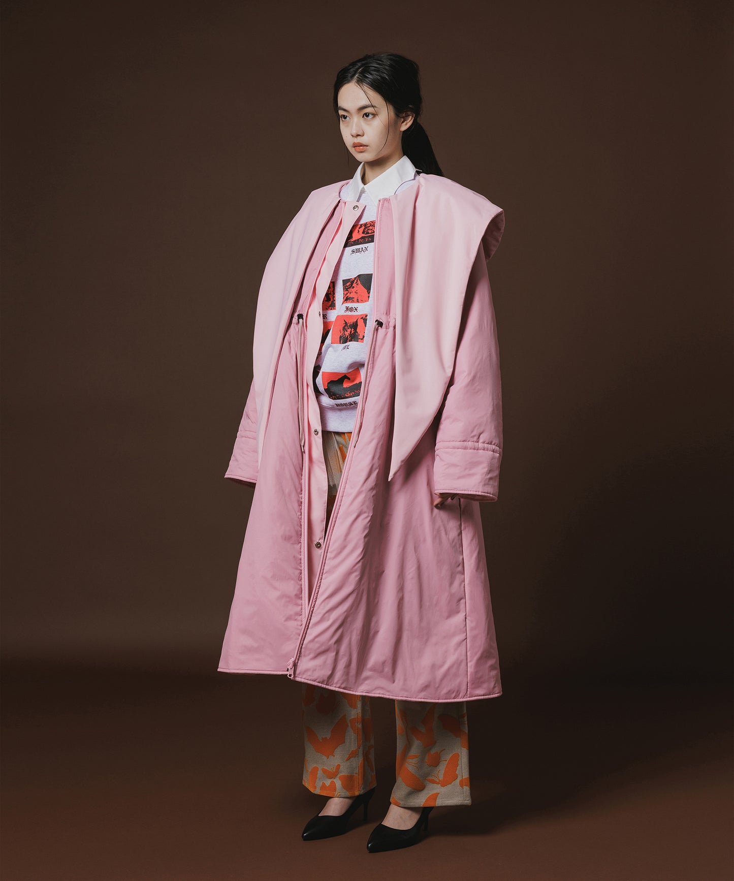 REVERSIBLE PADDED RIBBON COAT