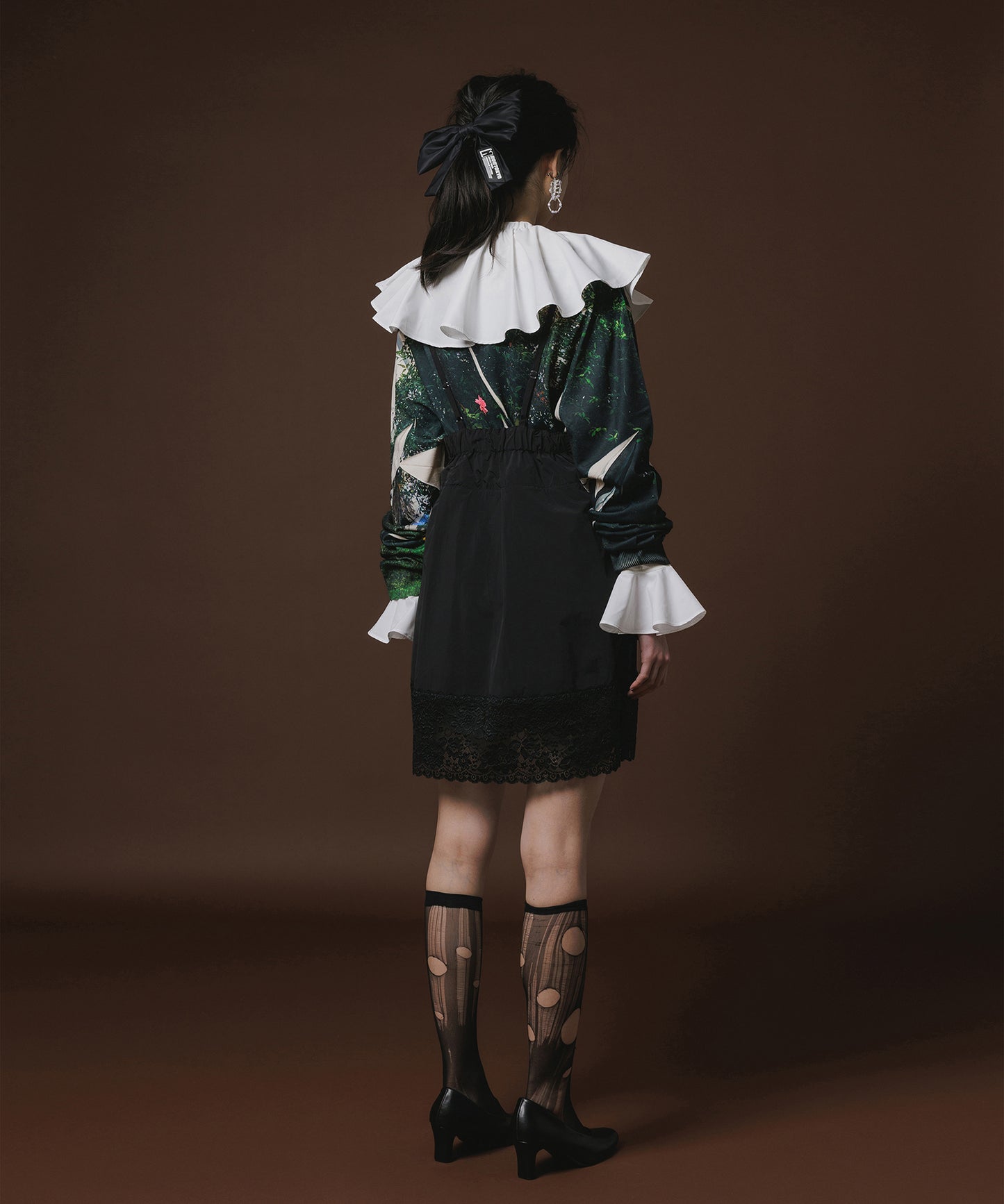 PRINT KNIT PULLTOPOVER