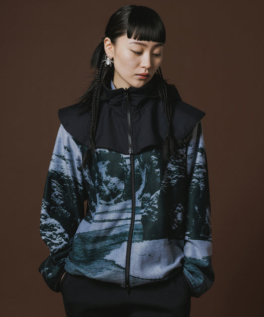 PRINT FLEECE BLOUSON