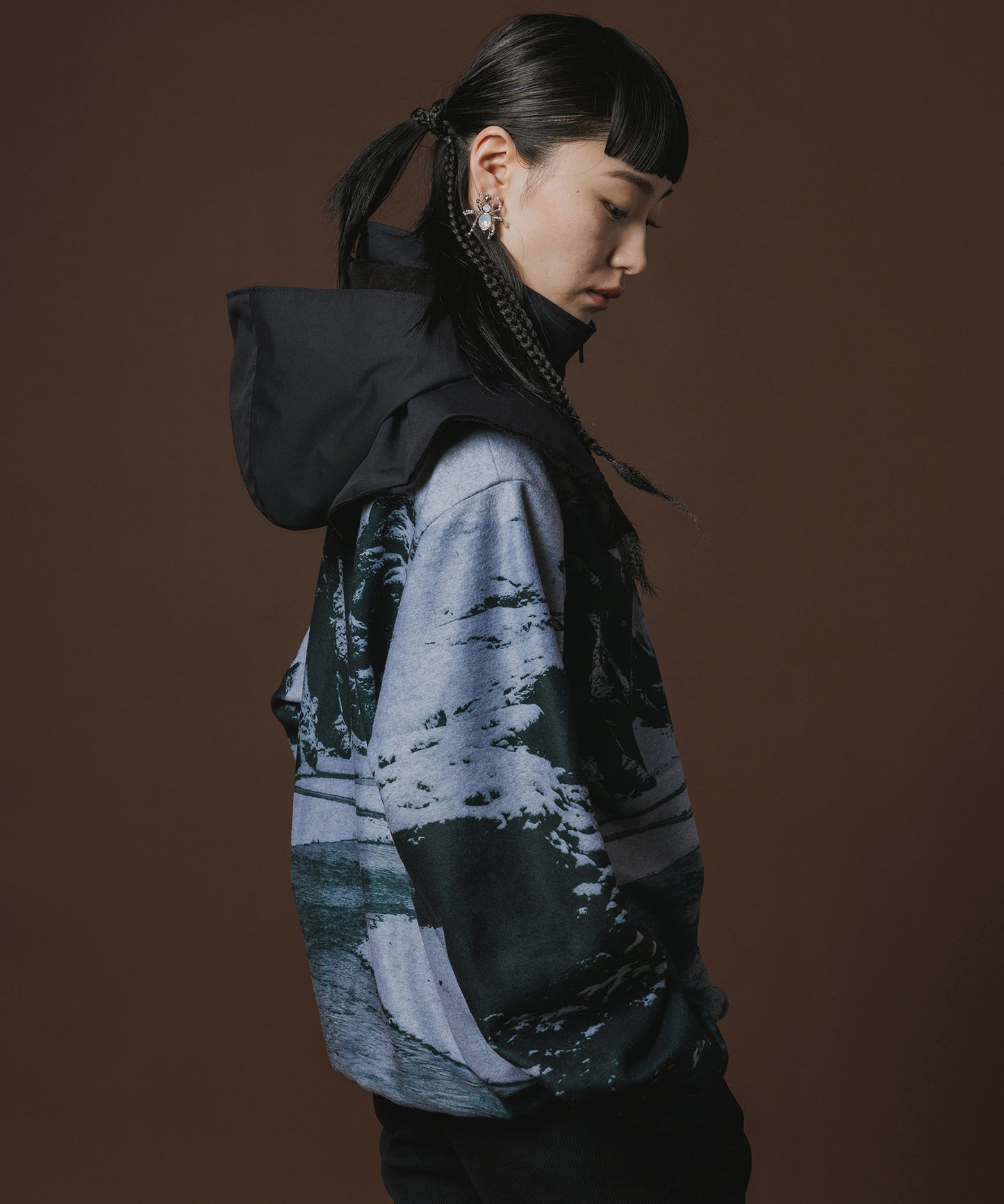 PRINT FLEECE BLOUSON