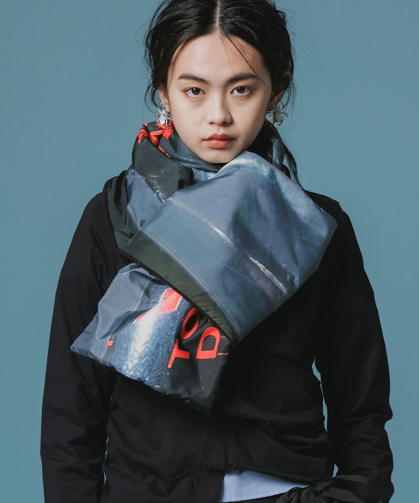 PRINT FLEECE MUFFLER