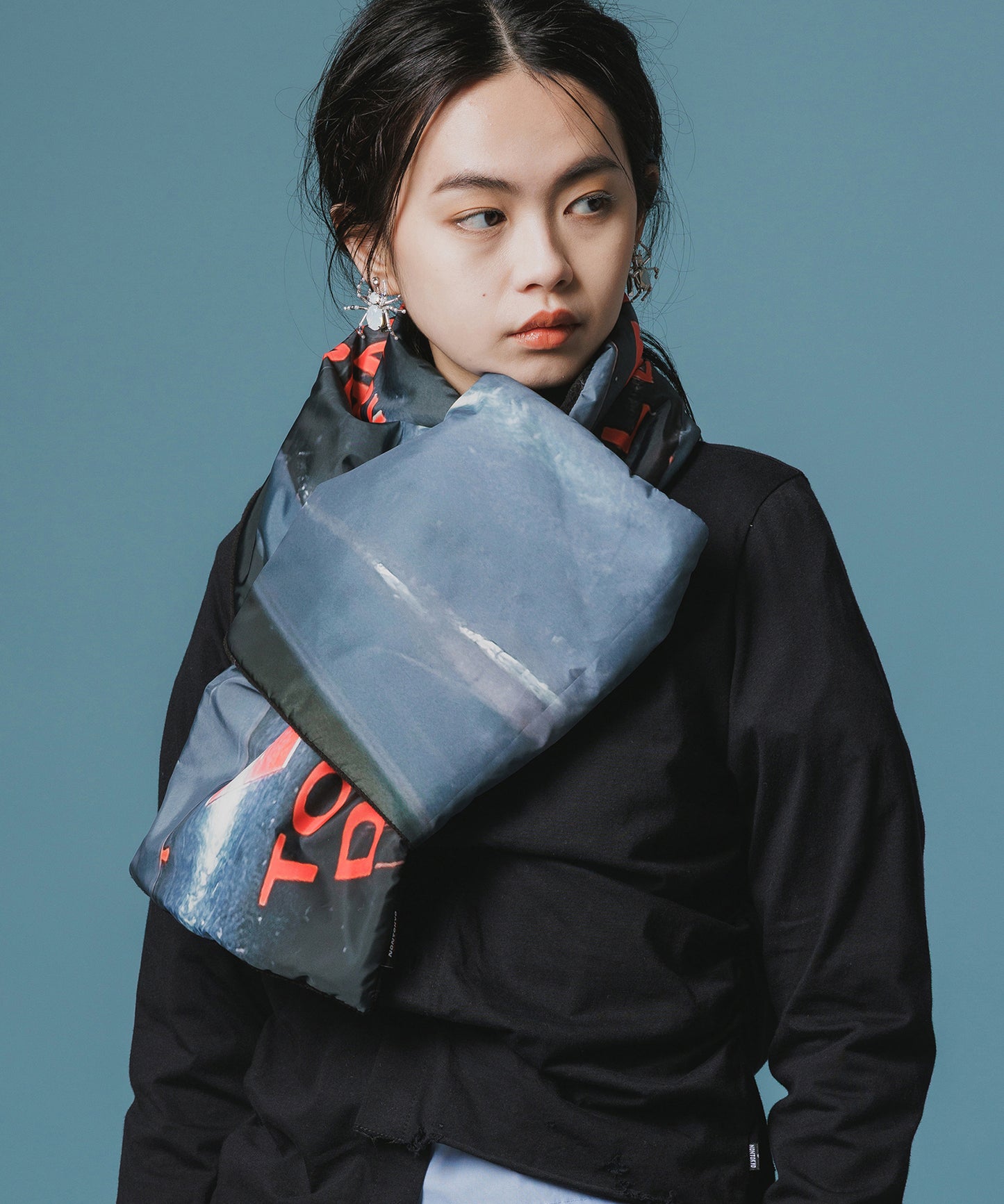 PRINT FLEECE MUFFLER