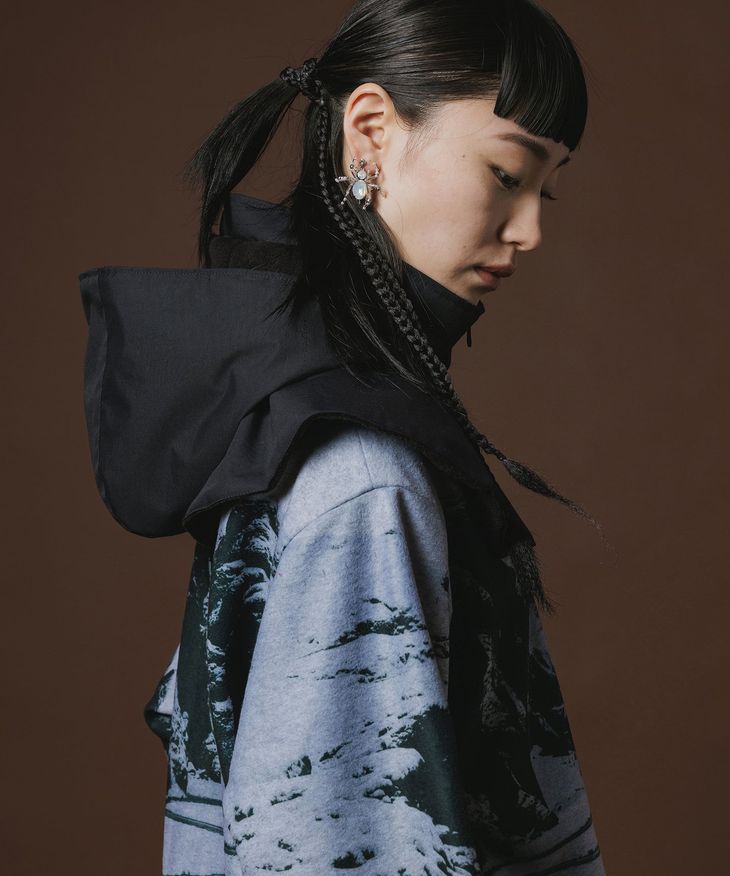 REVERSIBLE FLEECE HOODIE