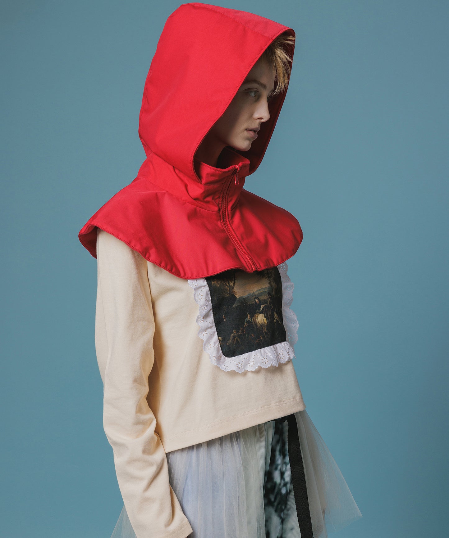 REVERSIBLE FLEECE HOODIE