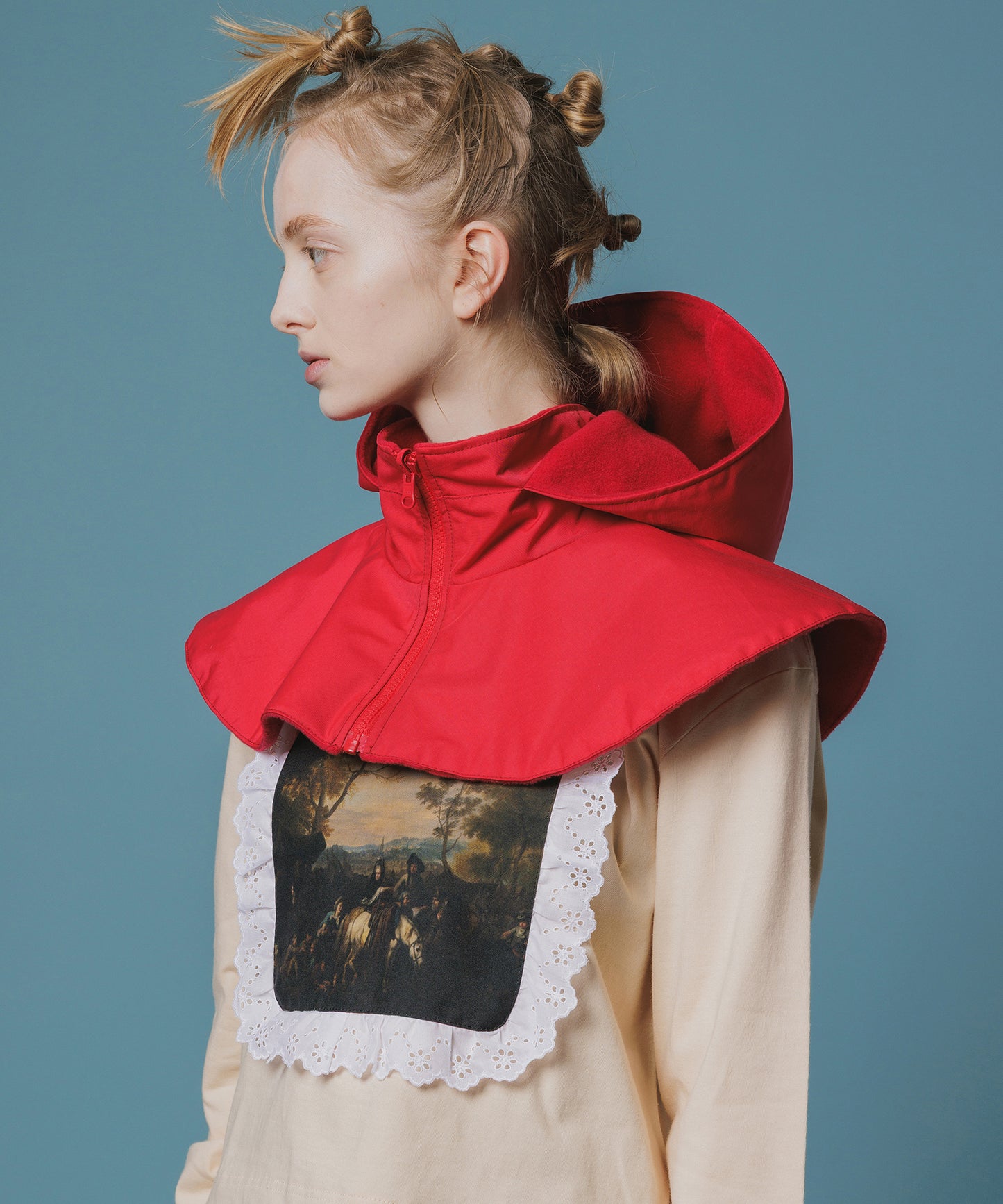 REVERSIBLE FLEECE HOODIE