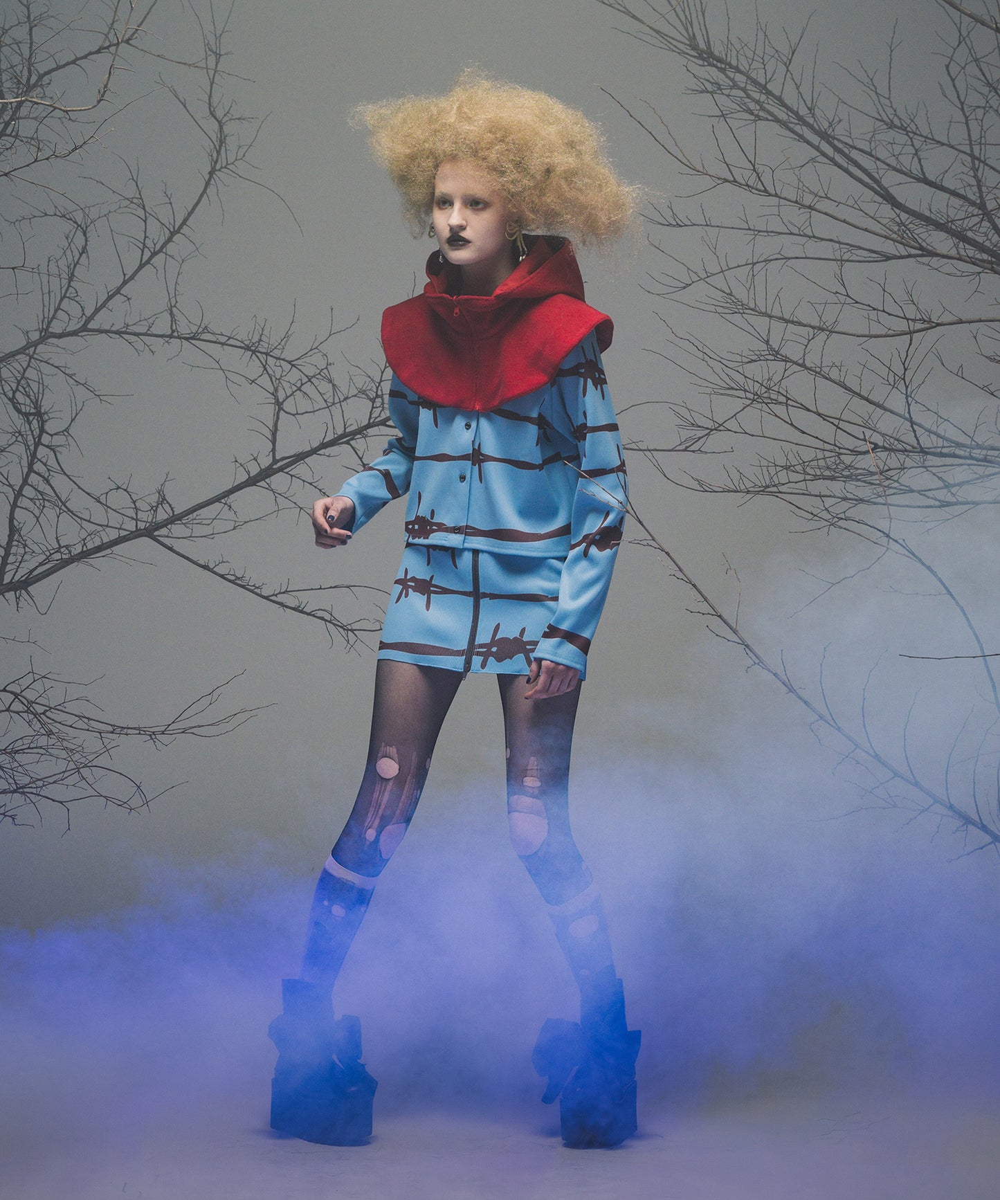 REVERSIBLE FLEECE HOODIE