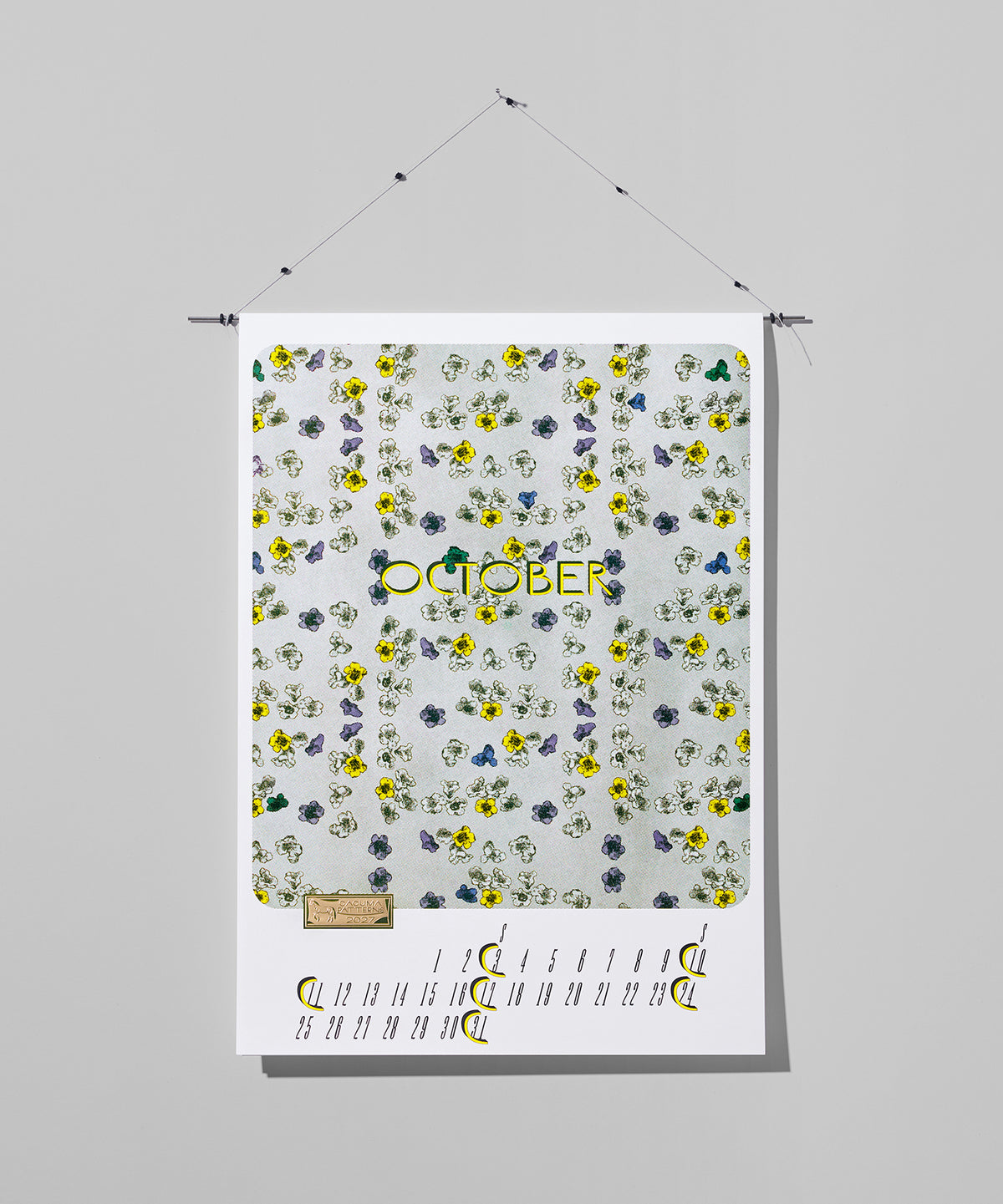 2027 カレンダー 「 CACUMA Patterns 2027」 Design :Yoshie Watanabe