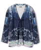 PRINT RIB BIG CARDIGAN 【納期8月下旬】