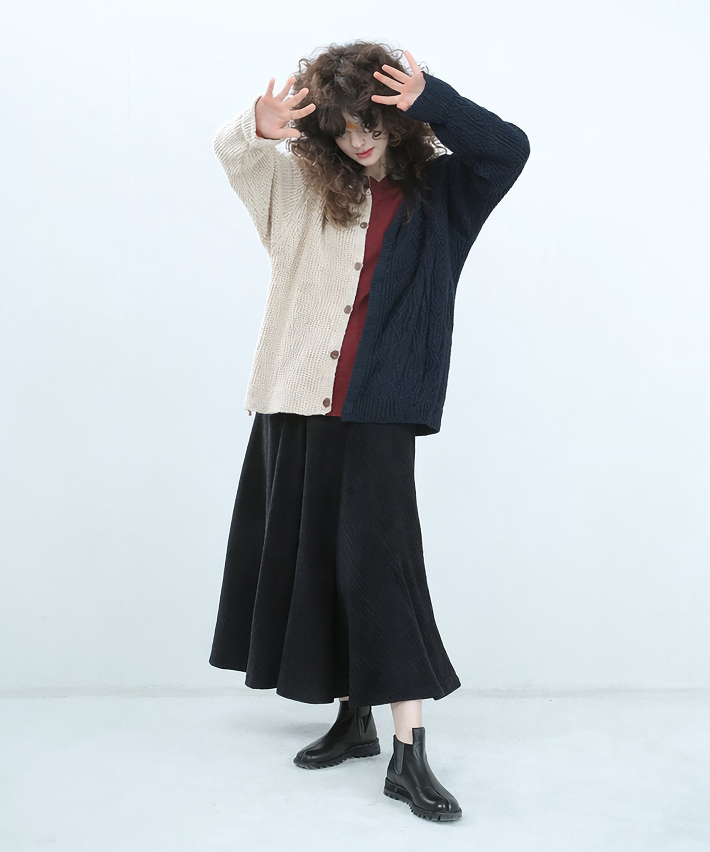 Triple Fragment Cardigan