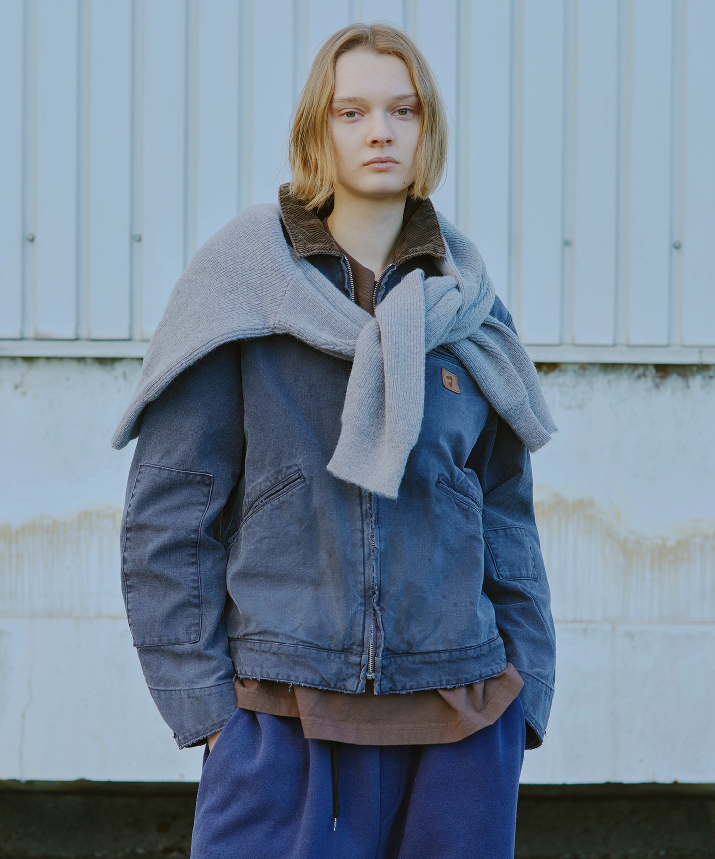 MOHAIR ZIP HOODIE