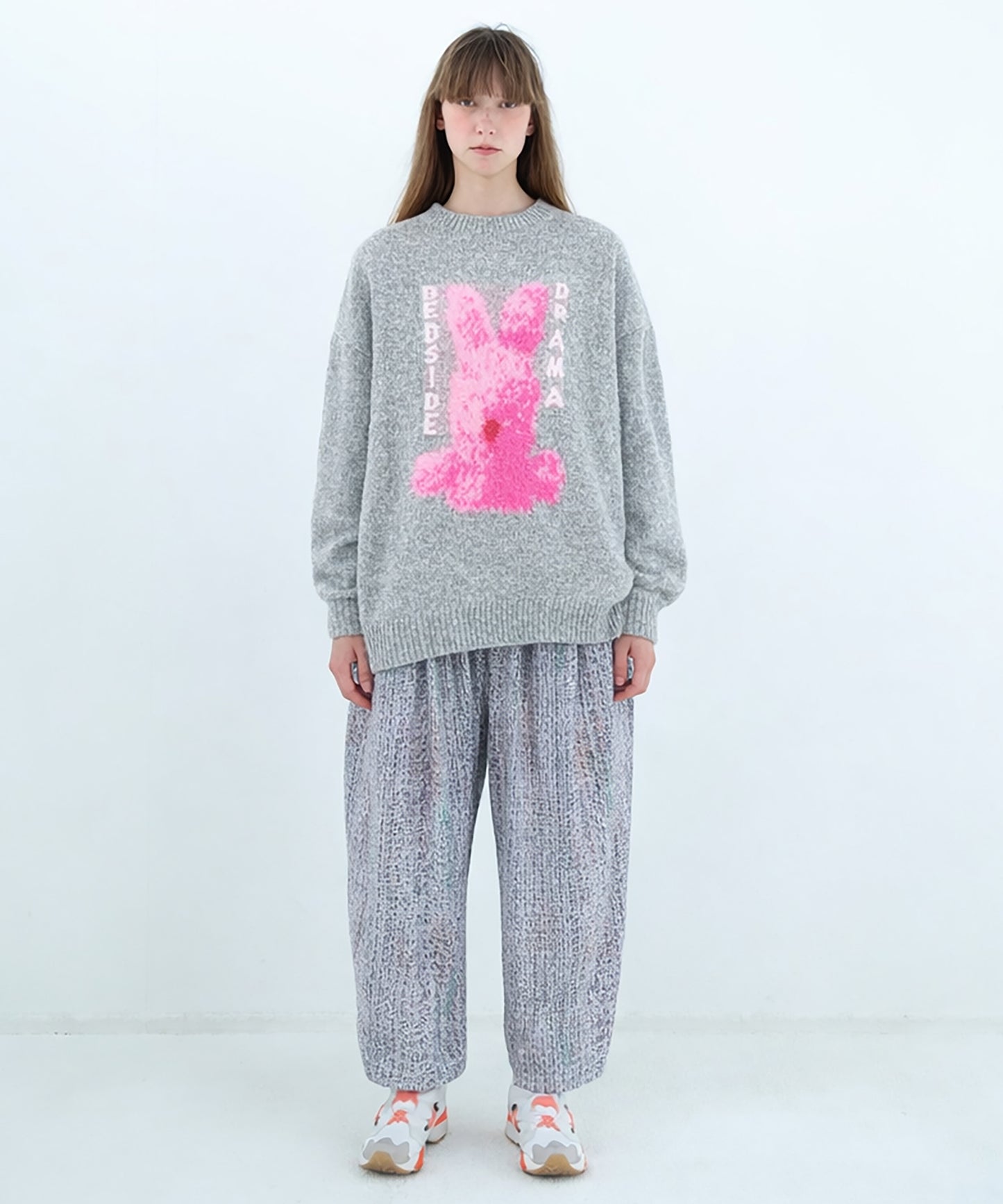 Pink Rabbit Wide Knit Sweater