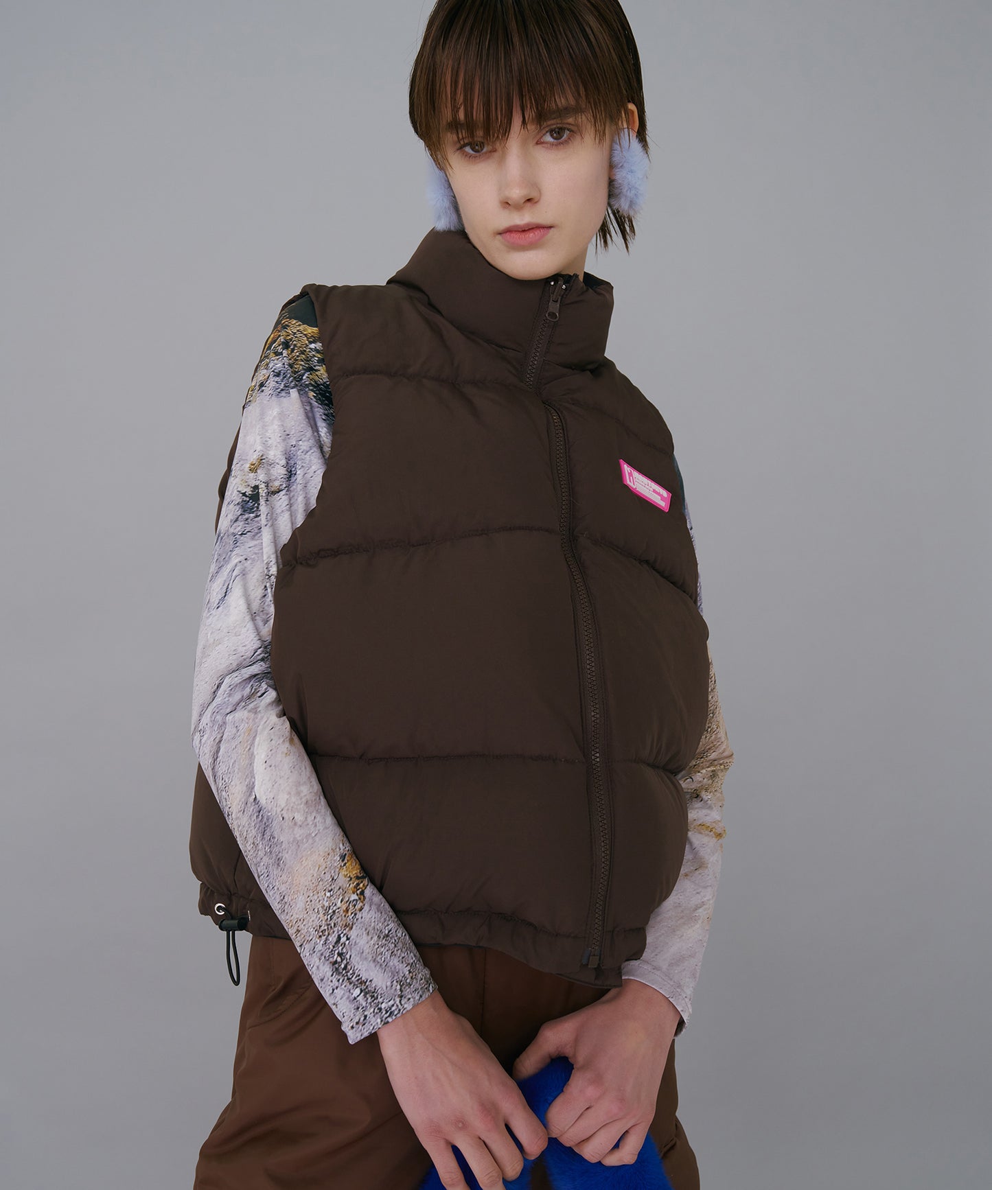 REVERSIBLE DOWN VEST(xUNIVERSAL OVERALL)