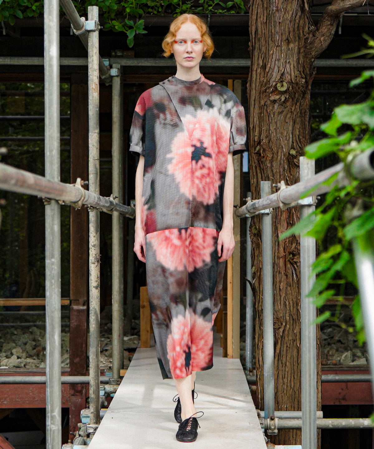 Polaroid Aster High-Neck Dress