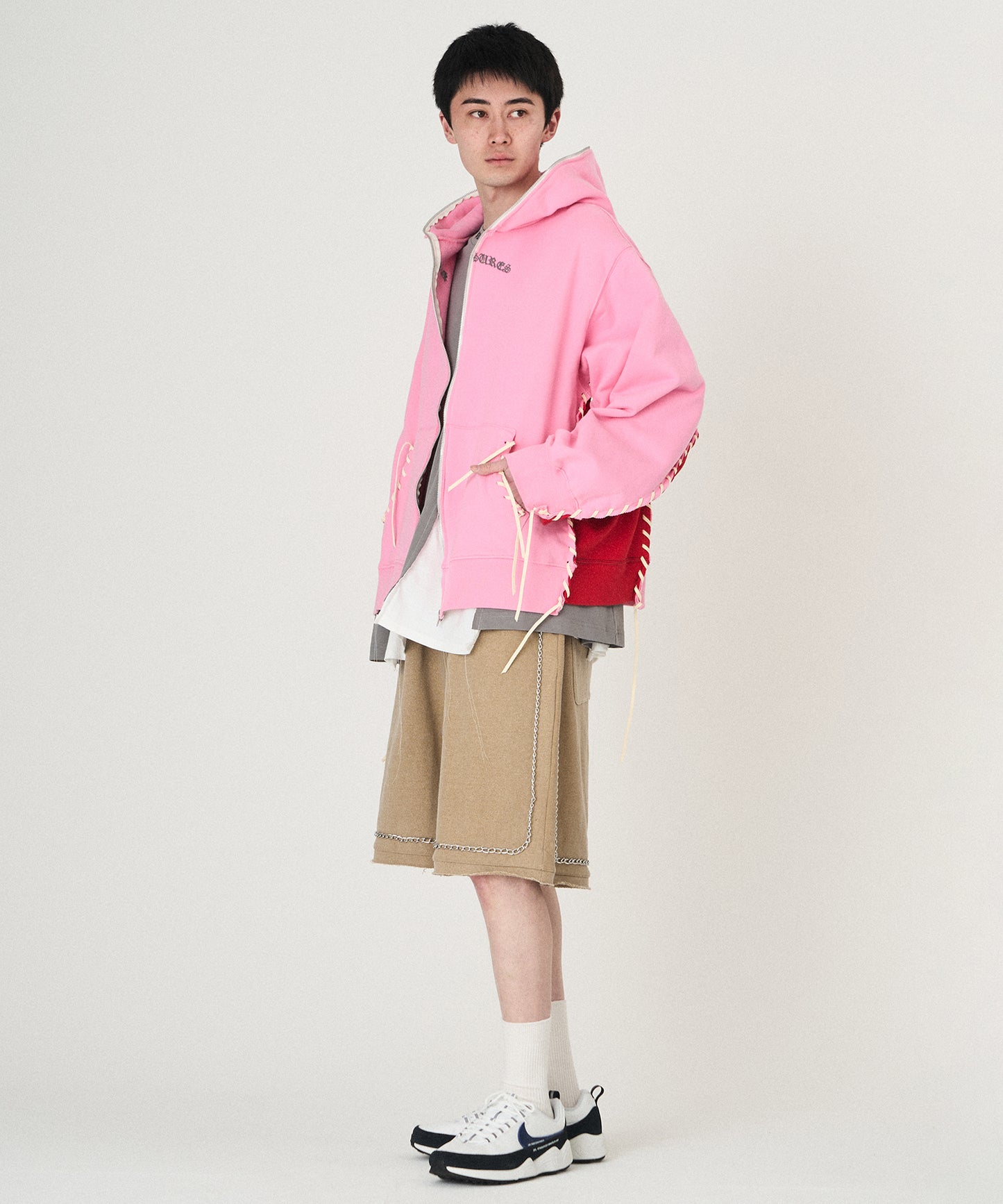 PLEASURES x DISCOVERED DOUBLE LAYERED HOODIE