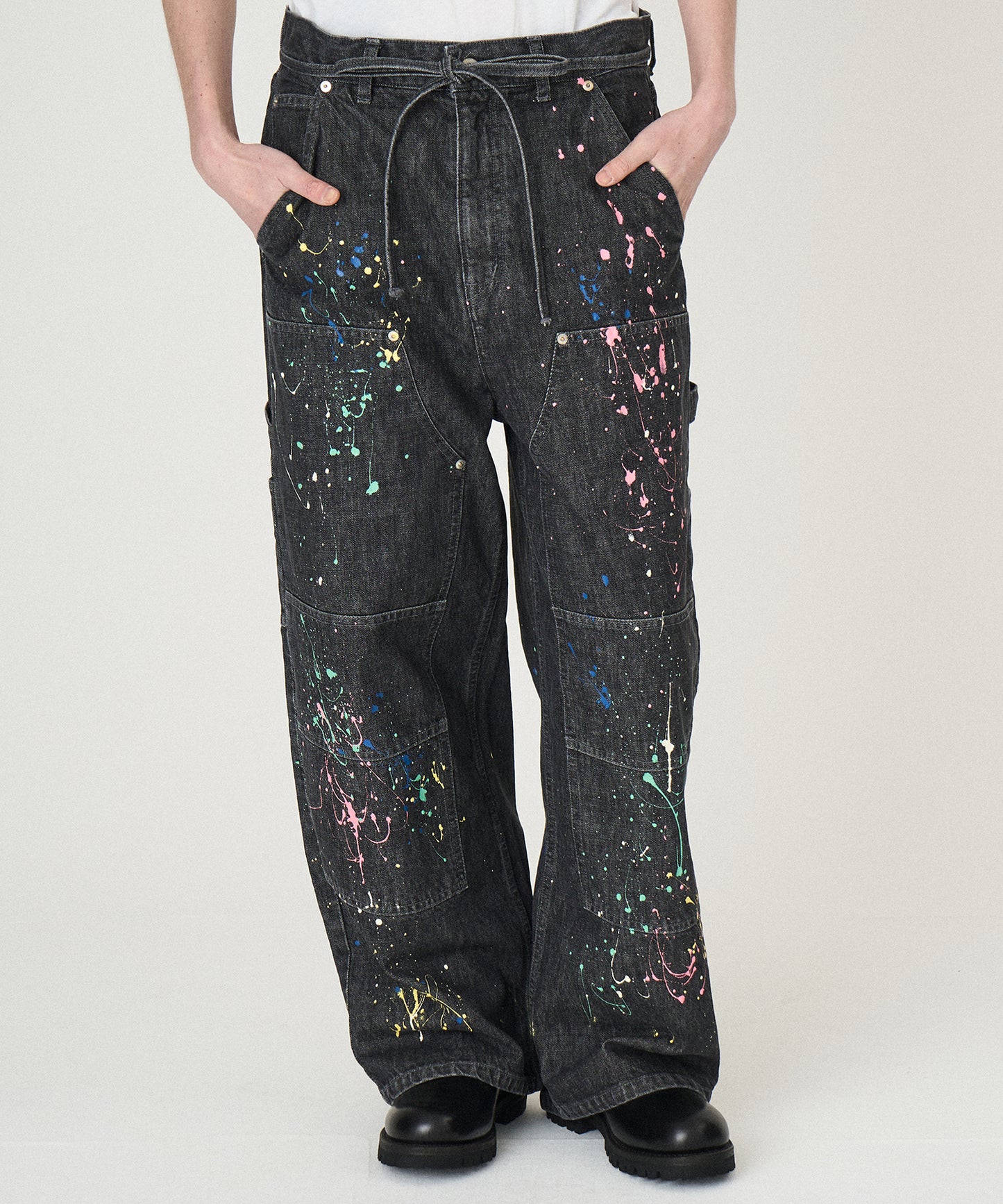 DENIM PAINT PANTS
