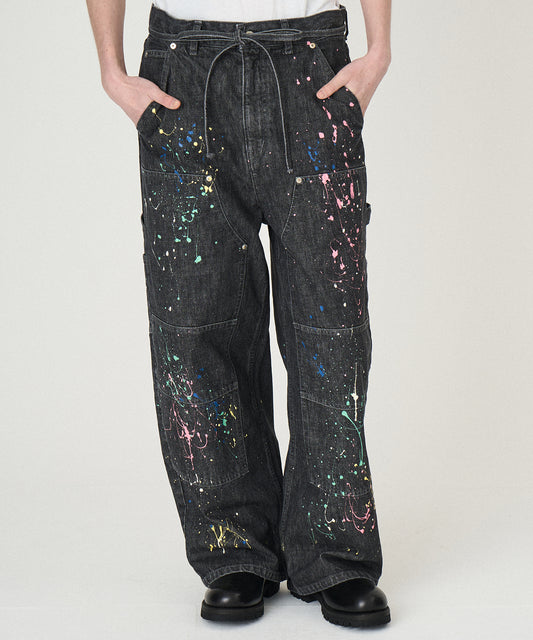 DENIM PAINT PANTS