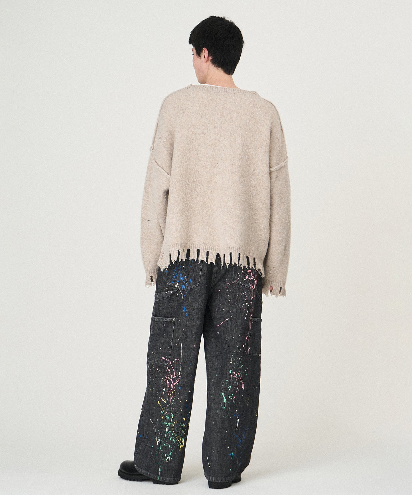 MOHAIR HEART&BONE KNIT