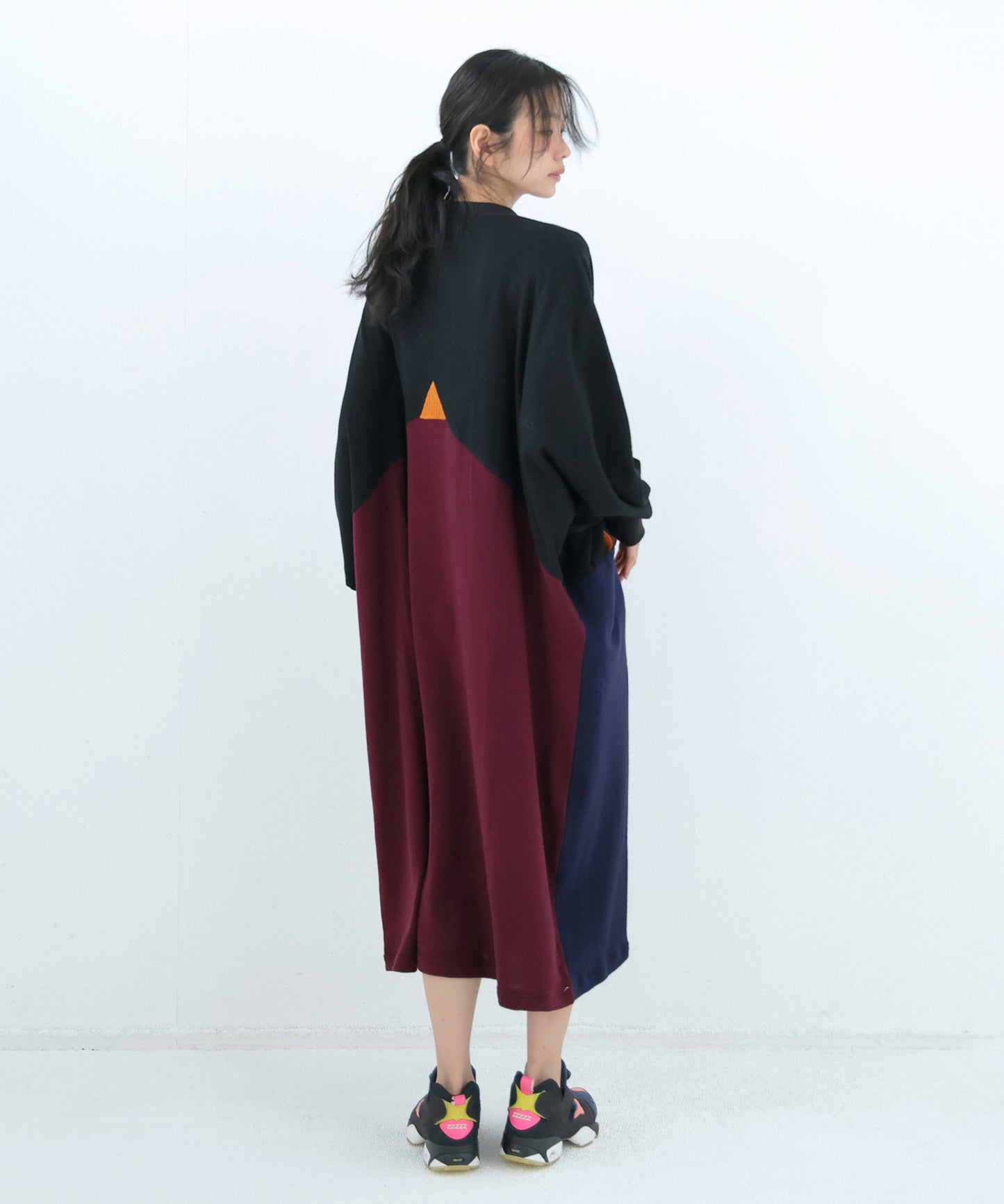 Pattern Switch Wide Dress