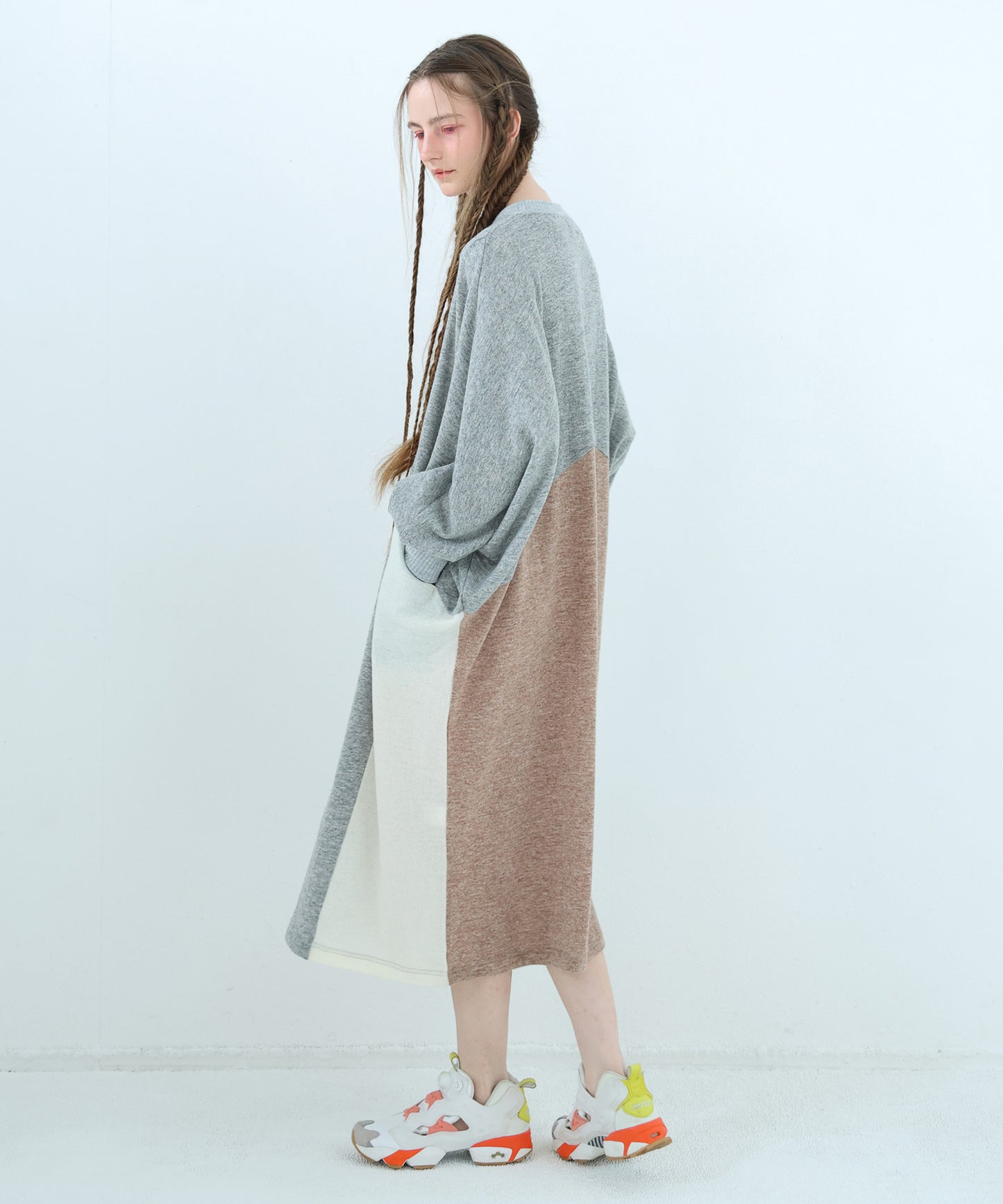 Pattern Switch Wide Dress