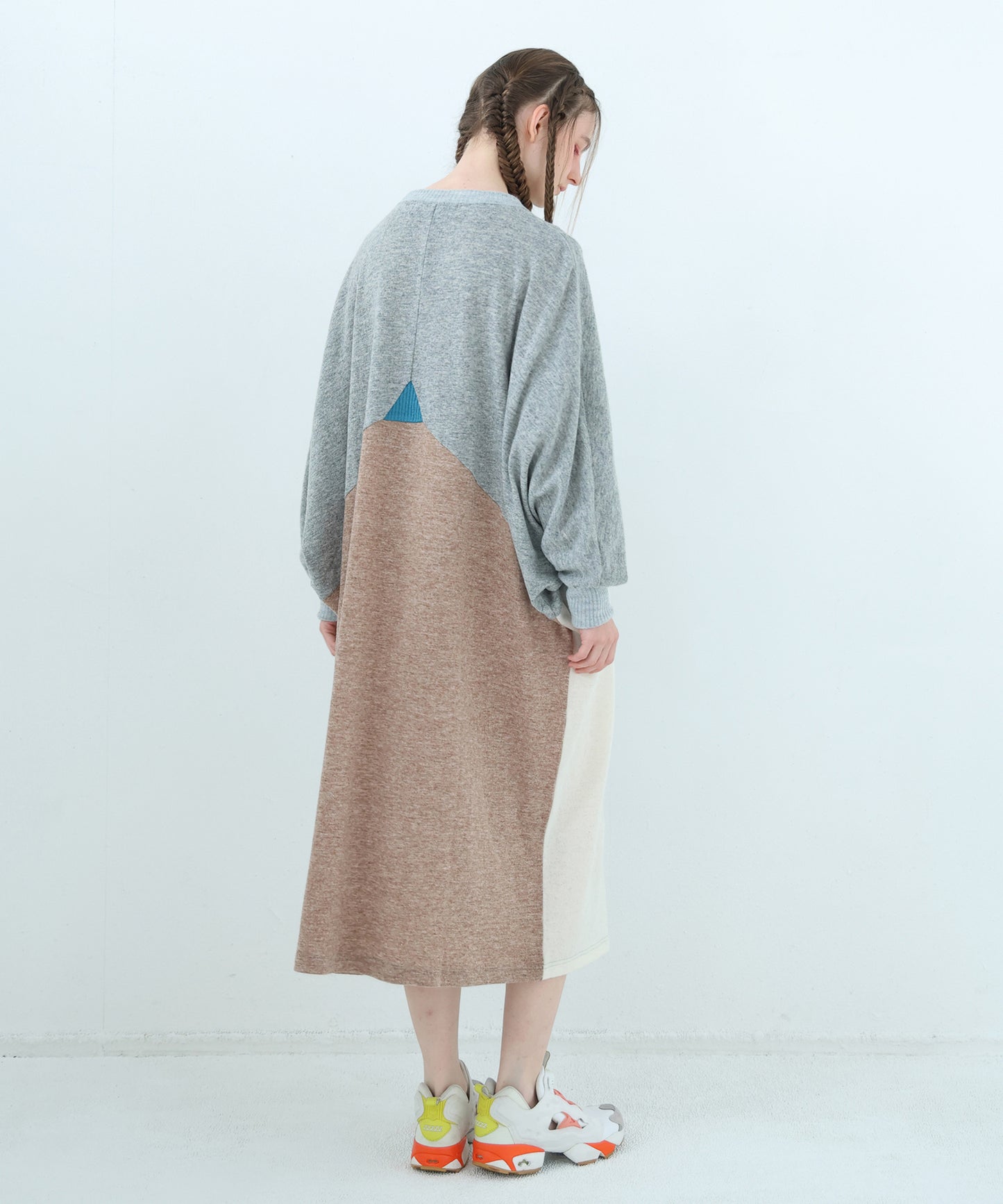 Pattern Switch Wide Dress