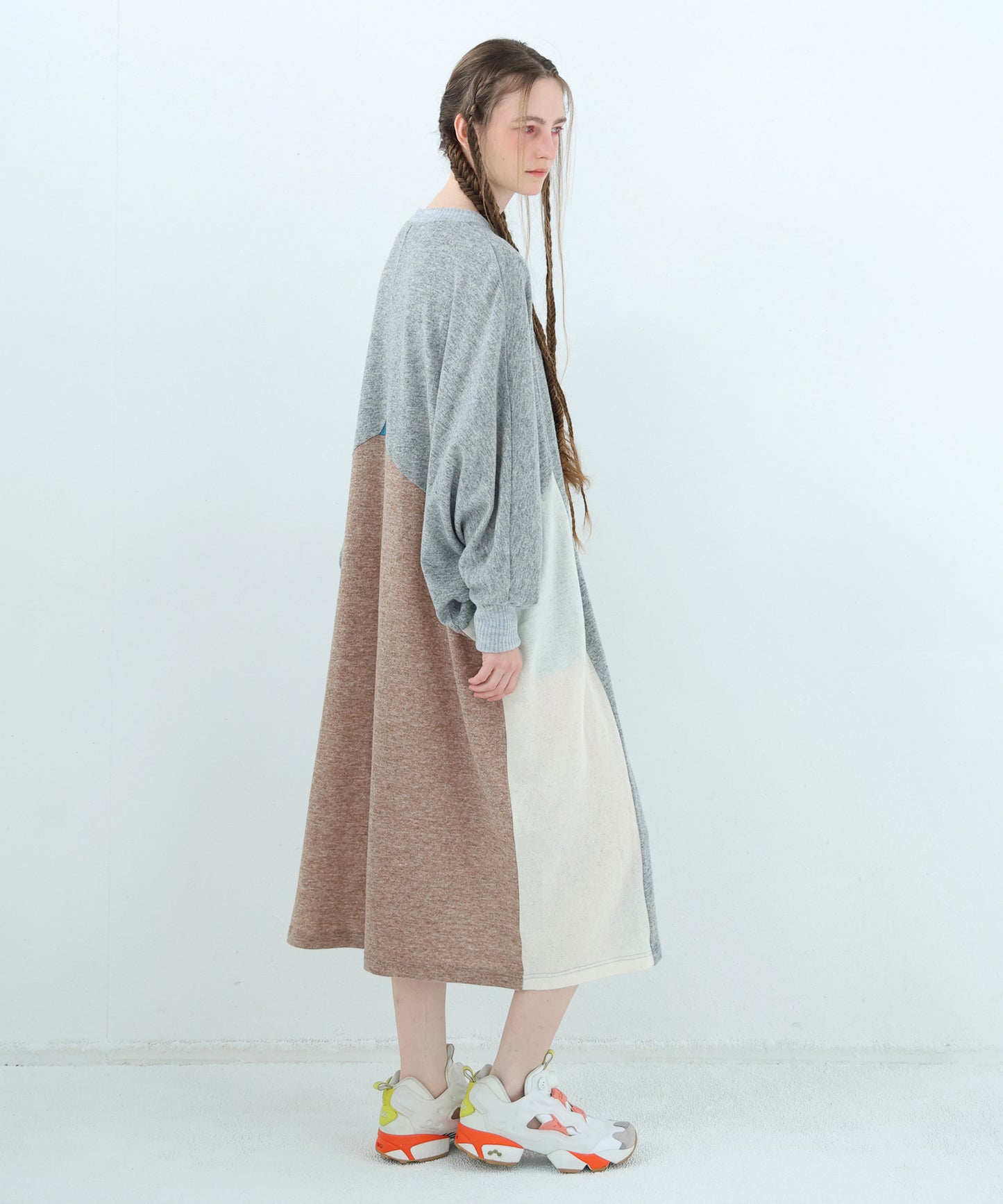 Pattern Switch Wide Dress