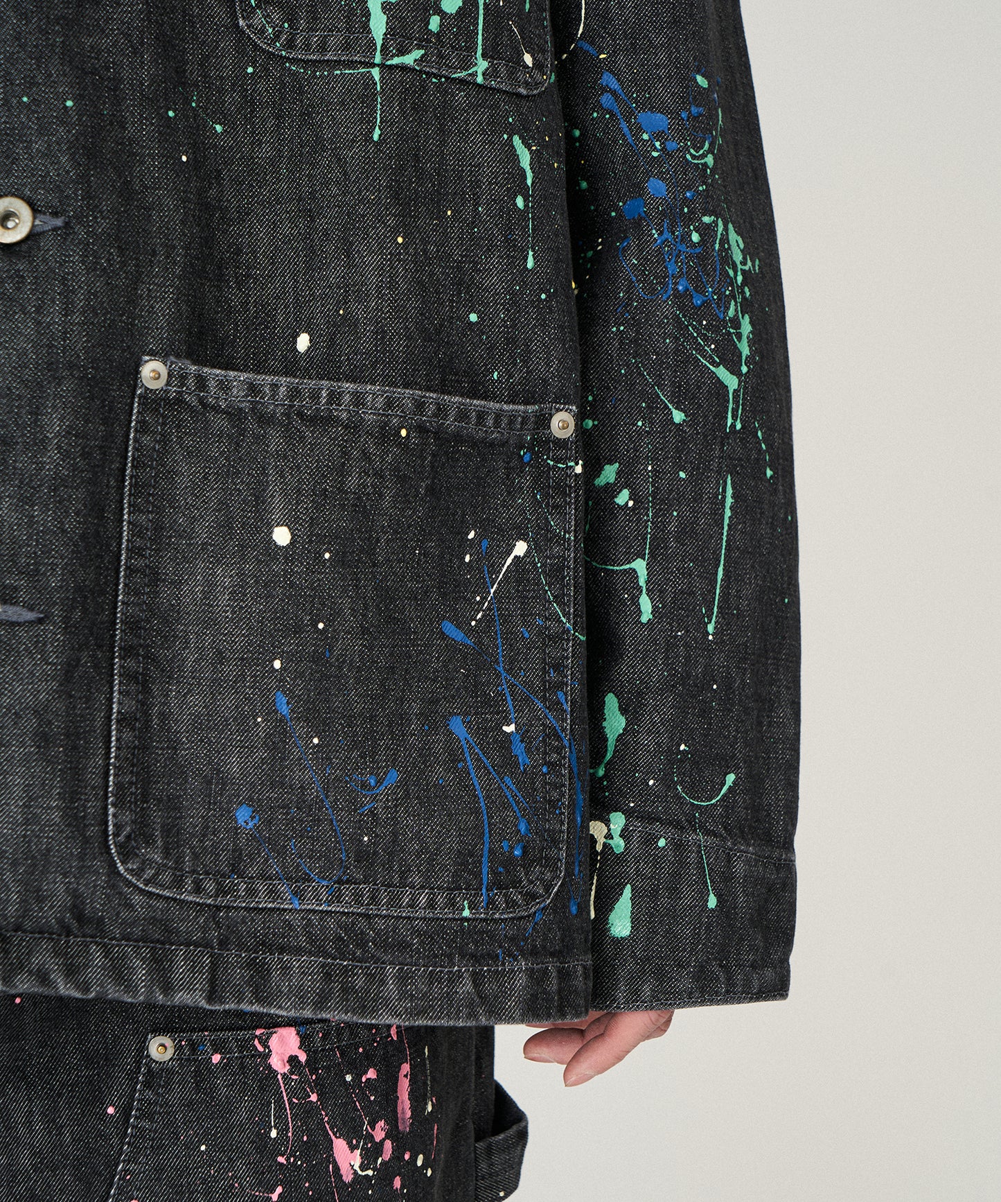 DENIM PAINT BLOUSON