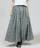 FLOCKED PRINT LONG SKIRT【商品納期 4月下旬】