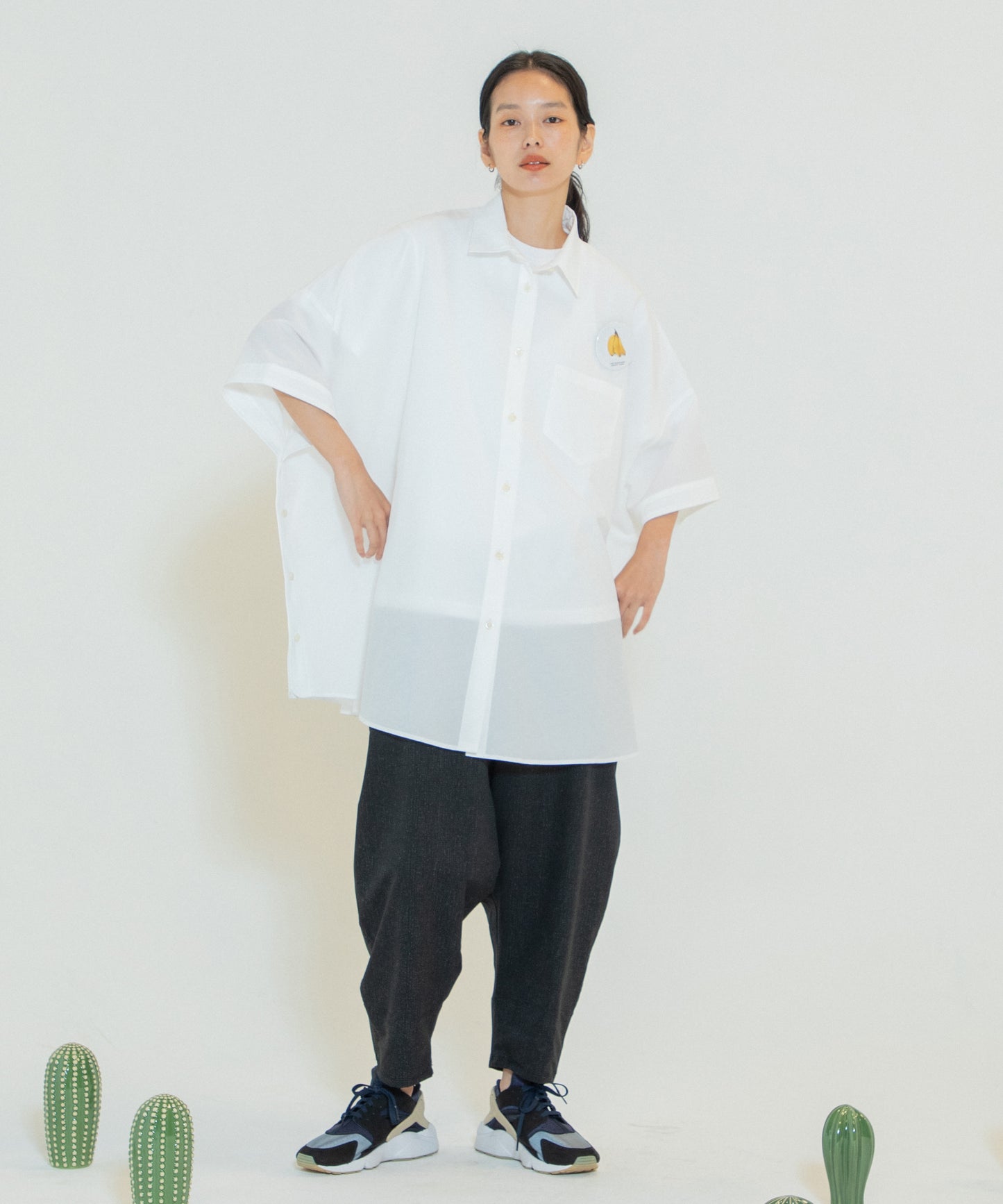 Packable Circle Poncho Shirt