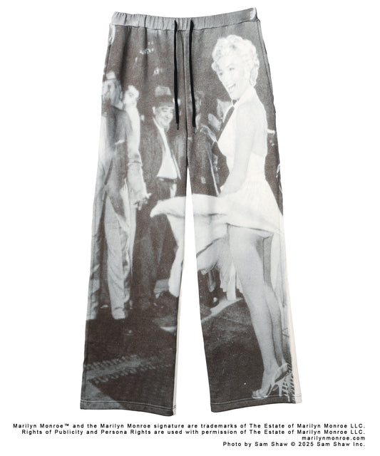 MARILYN MONROE INKJET PRINT SWEAT PANTS