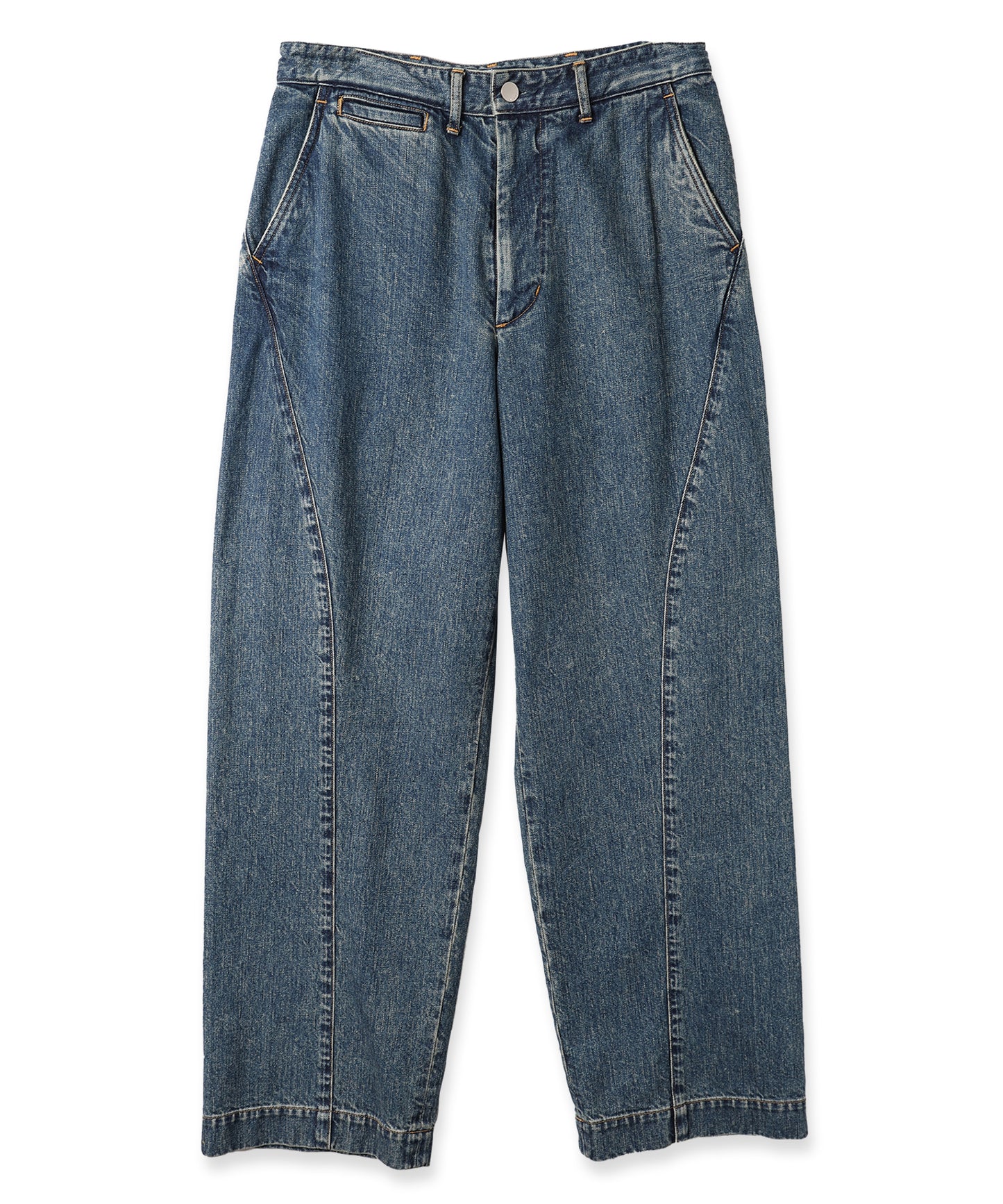 DRAPING DENIM PANTS