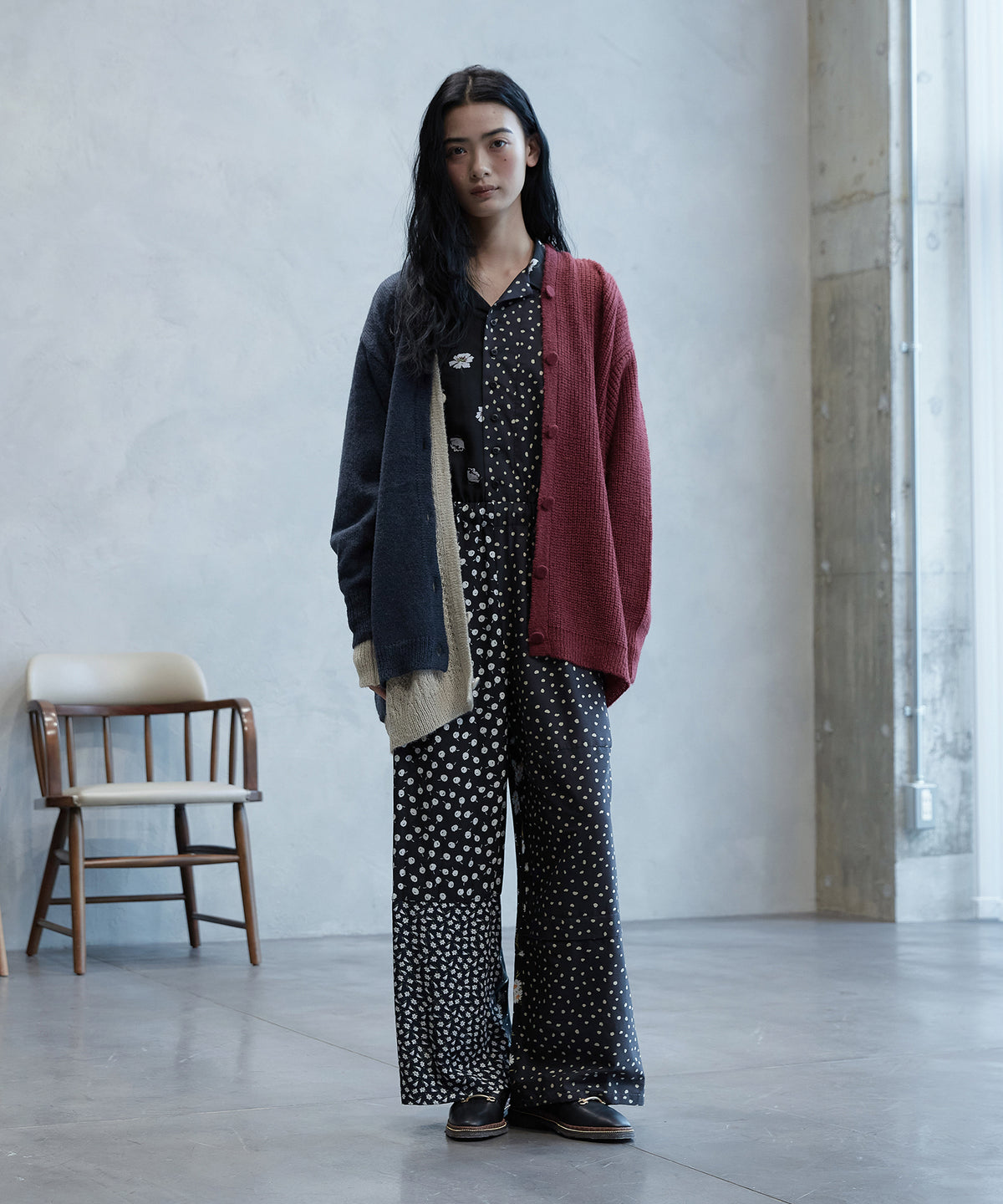 OPEN COLLAR JUMP SUITS