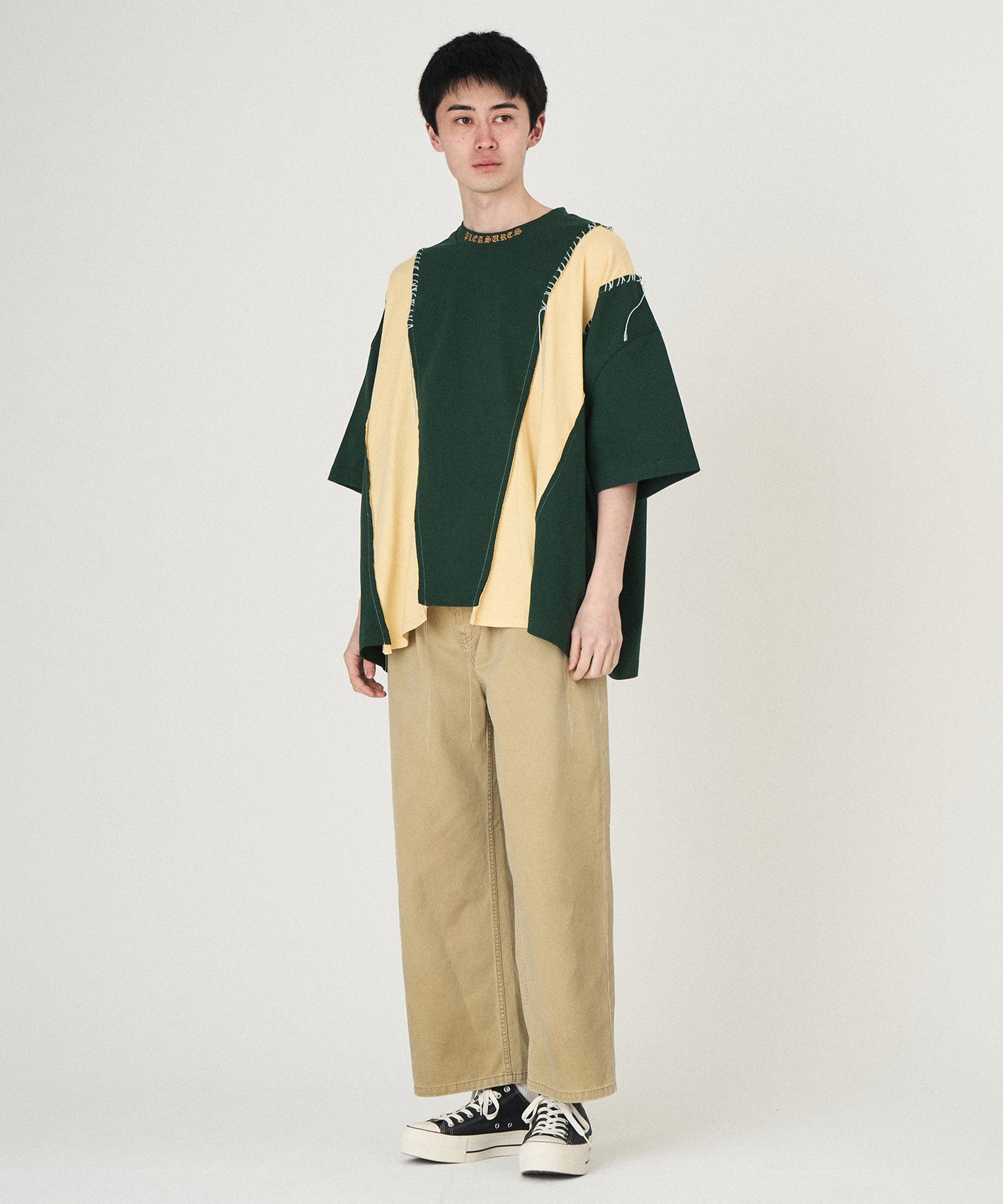 PLEASURES x DISCOVERED DOCKING WIDE TEE