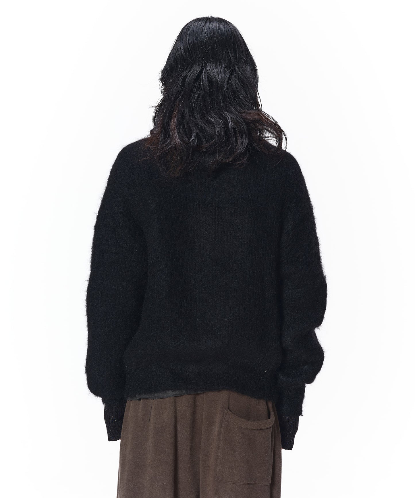 MOHAIR ZIP HOODIE