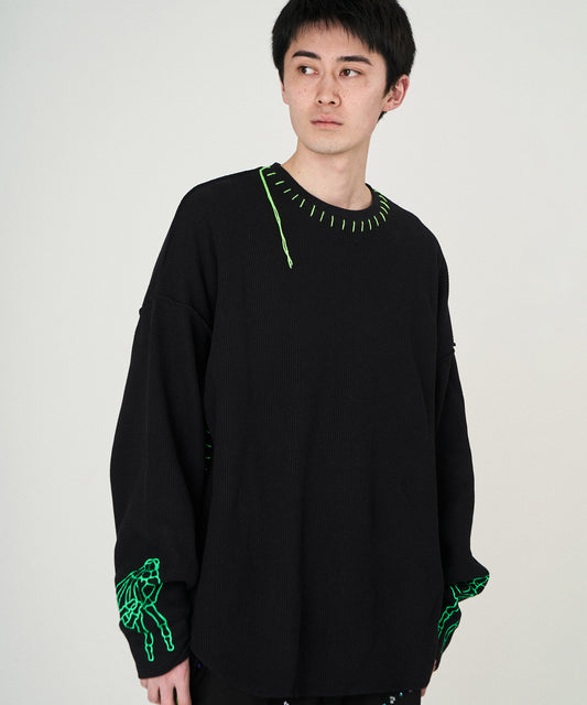 WAFFLE BONE PRINT CUTSEWN