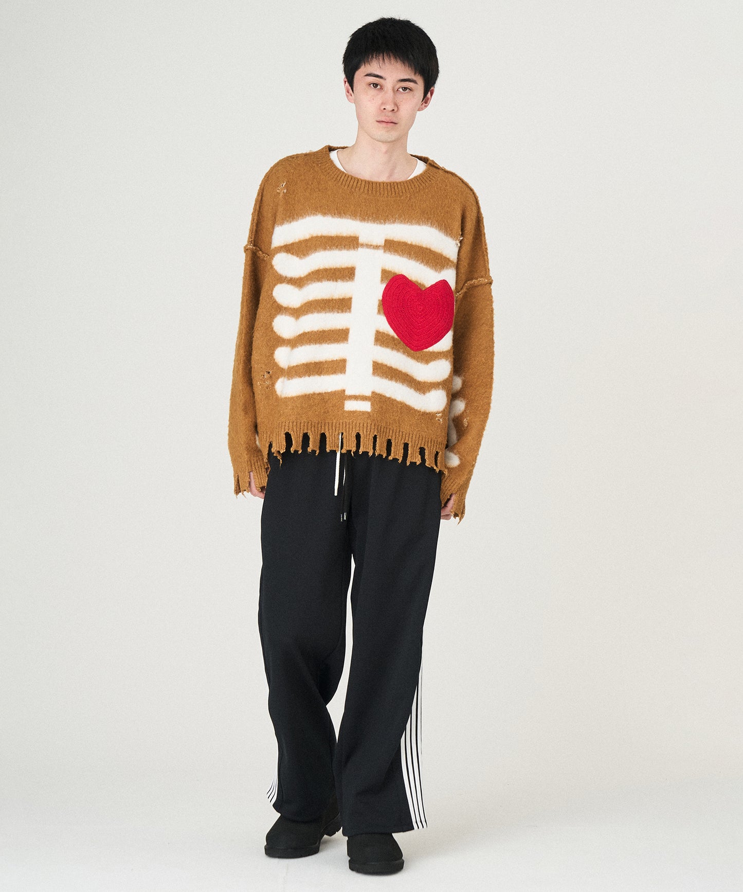 MOHAIR HEART&BONE KNIT