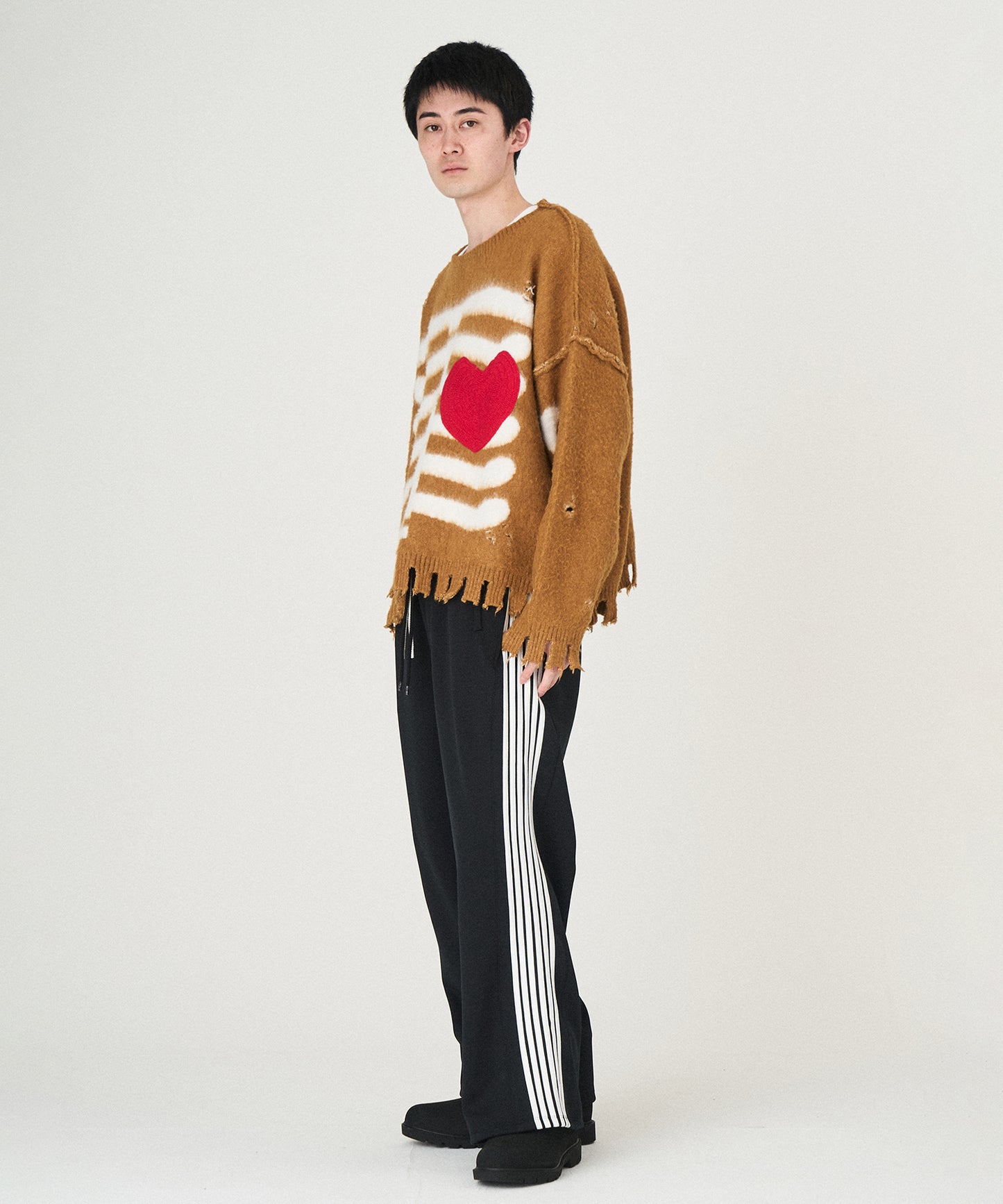 MOHAIR HEART&BONE KNIT