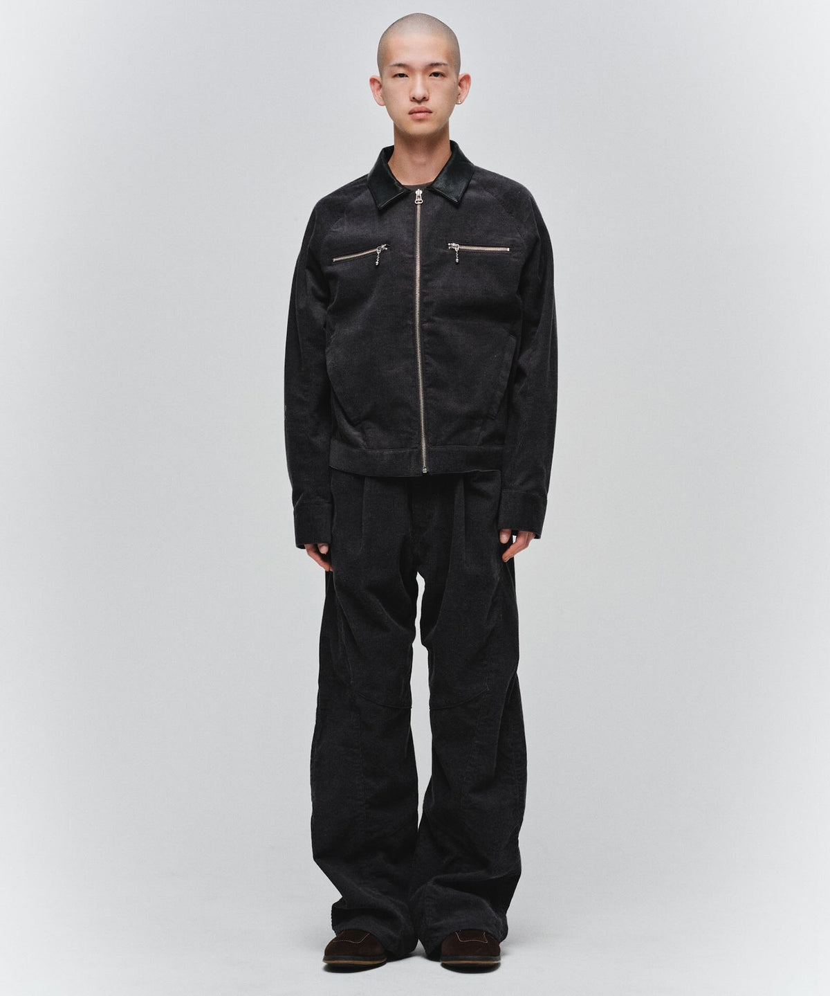 ENGINEERED DRAPING FLARE CORDUROY PANTS