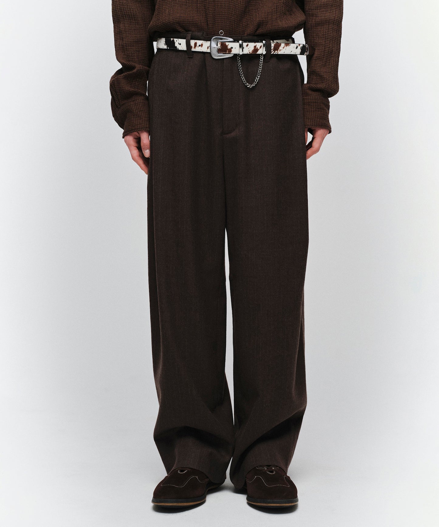 DRAPING TUCK SLACKS
