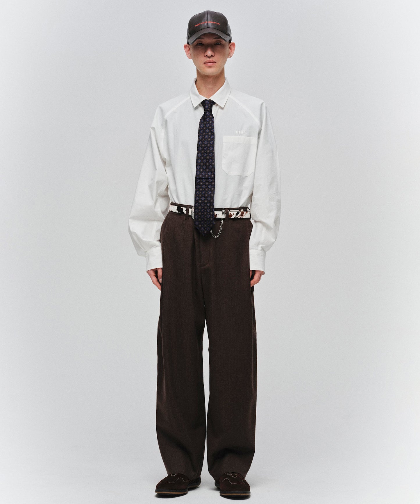 DRAPING TUCK SLACKS
