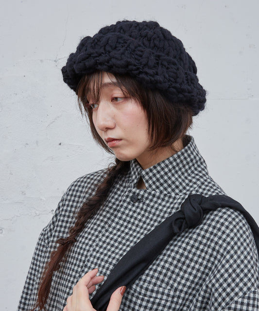 ハンドニットグラデーションCAP