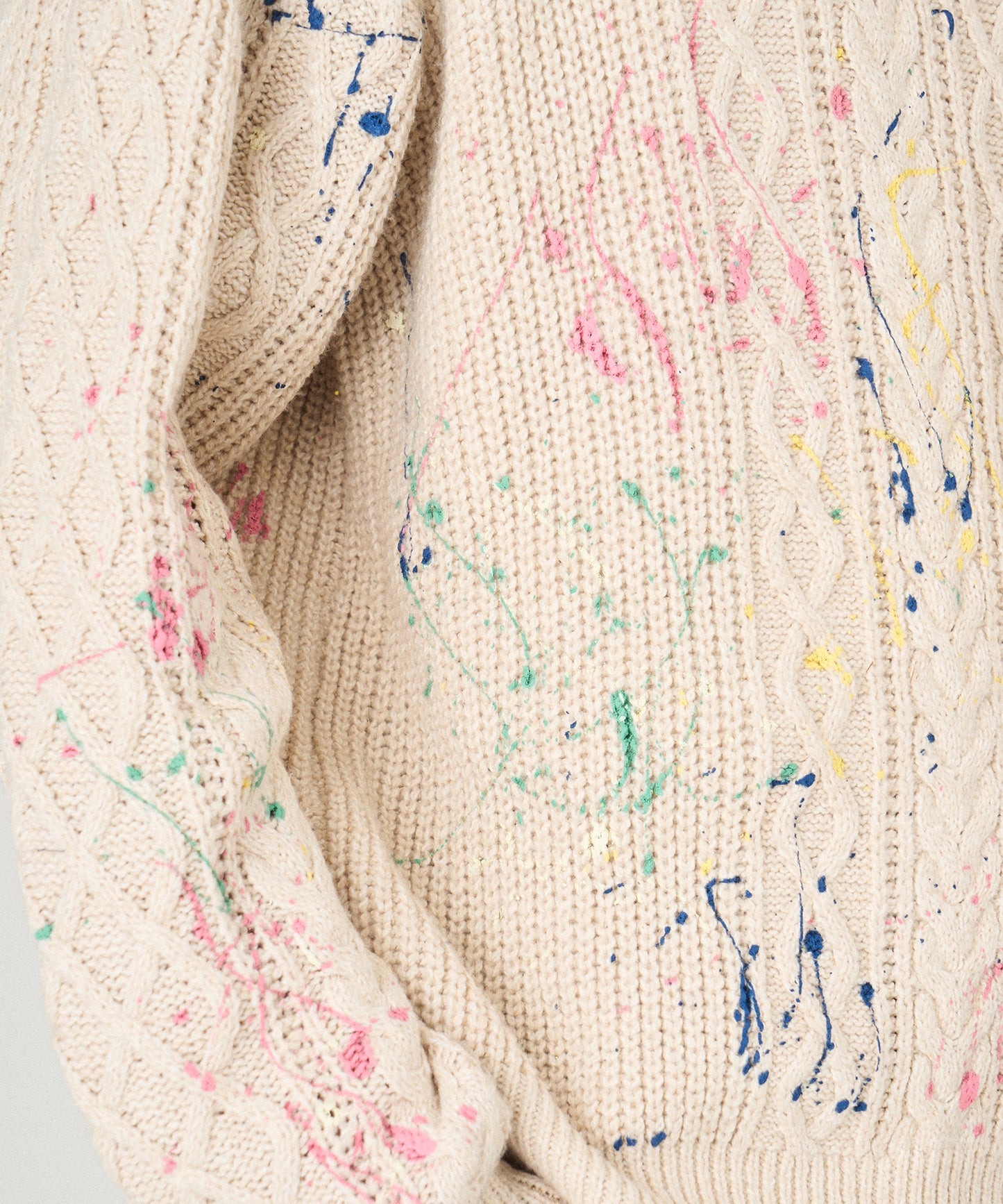 CABLE PAINT KNIT