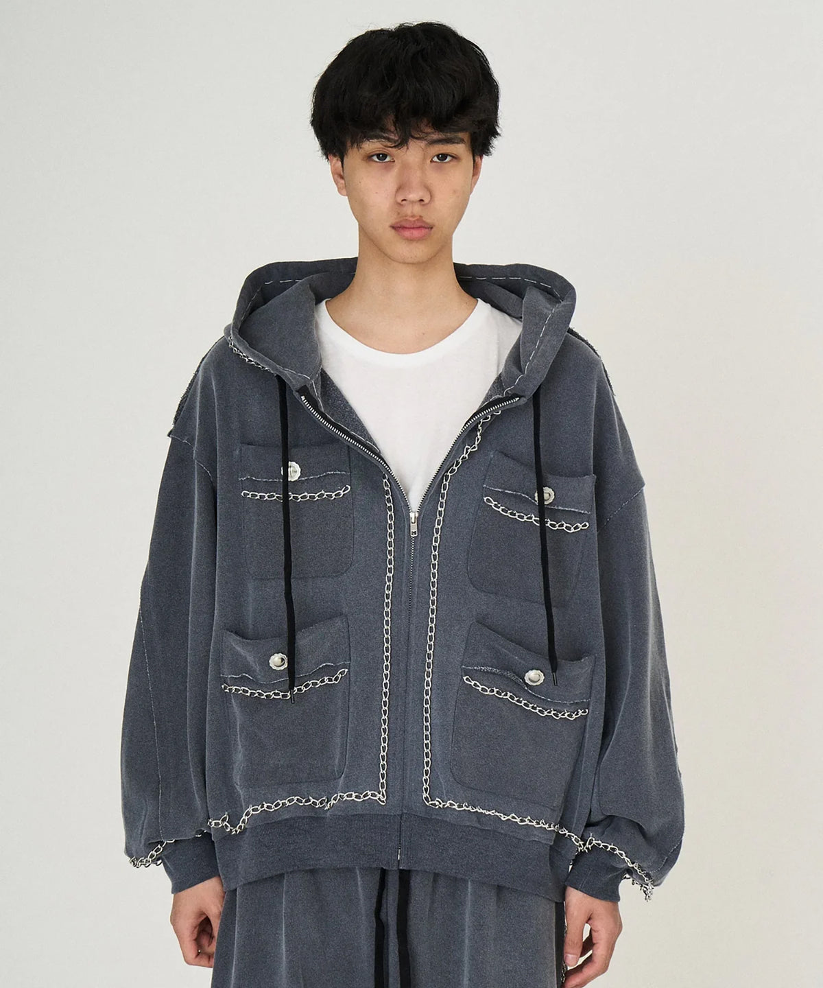 CHAIN SWEAT PARKA