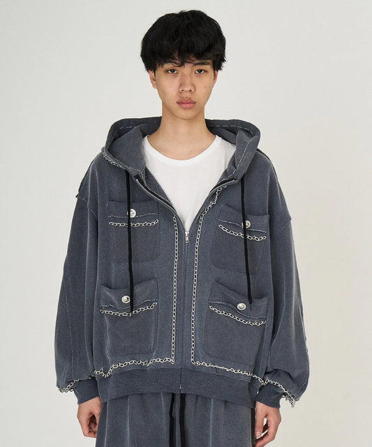 CHAIN SWEAT PARKA