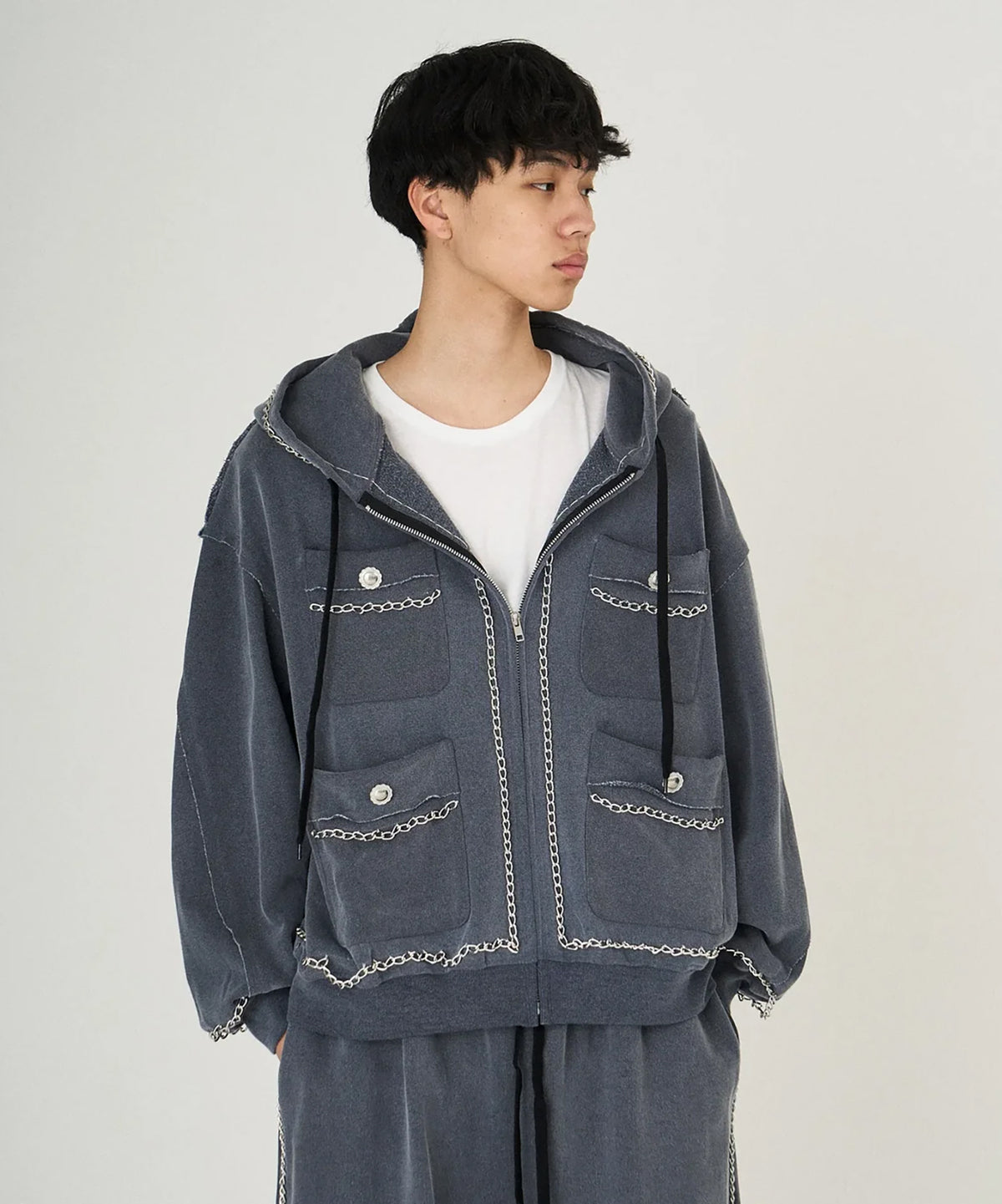 CHAIN SWEAT PARKA