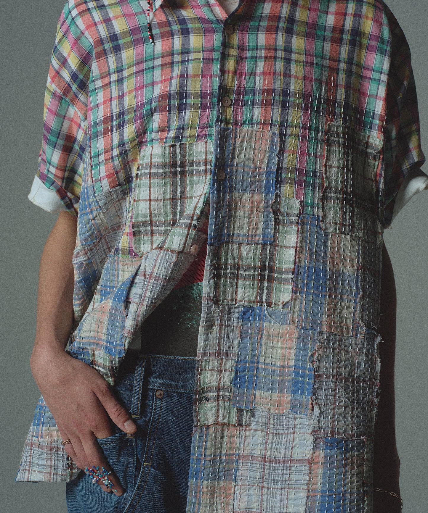SASHIKO PATCHED SHIRT