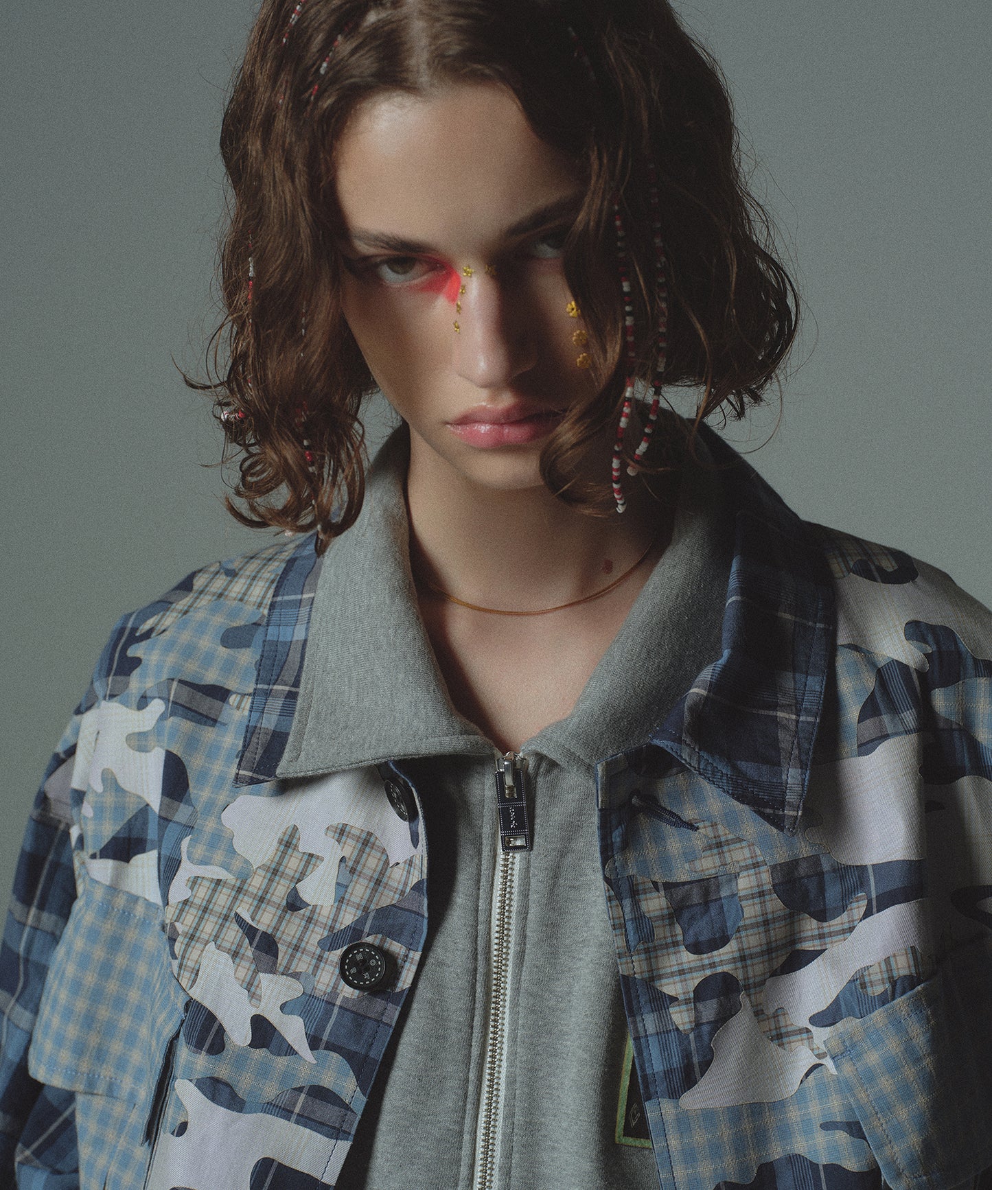 CHECK CAMO JACKET